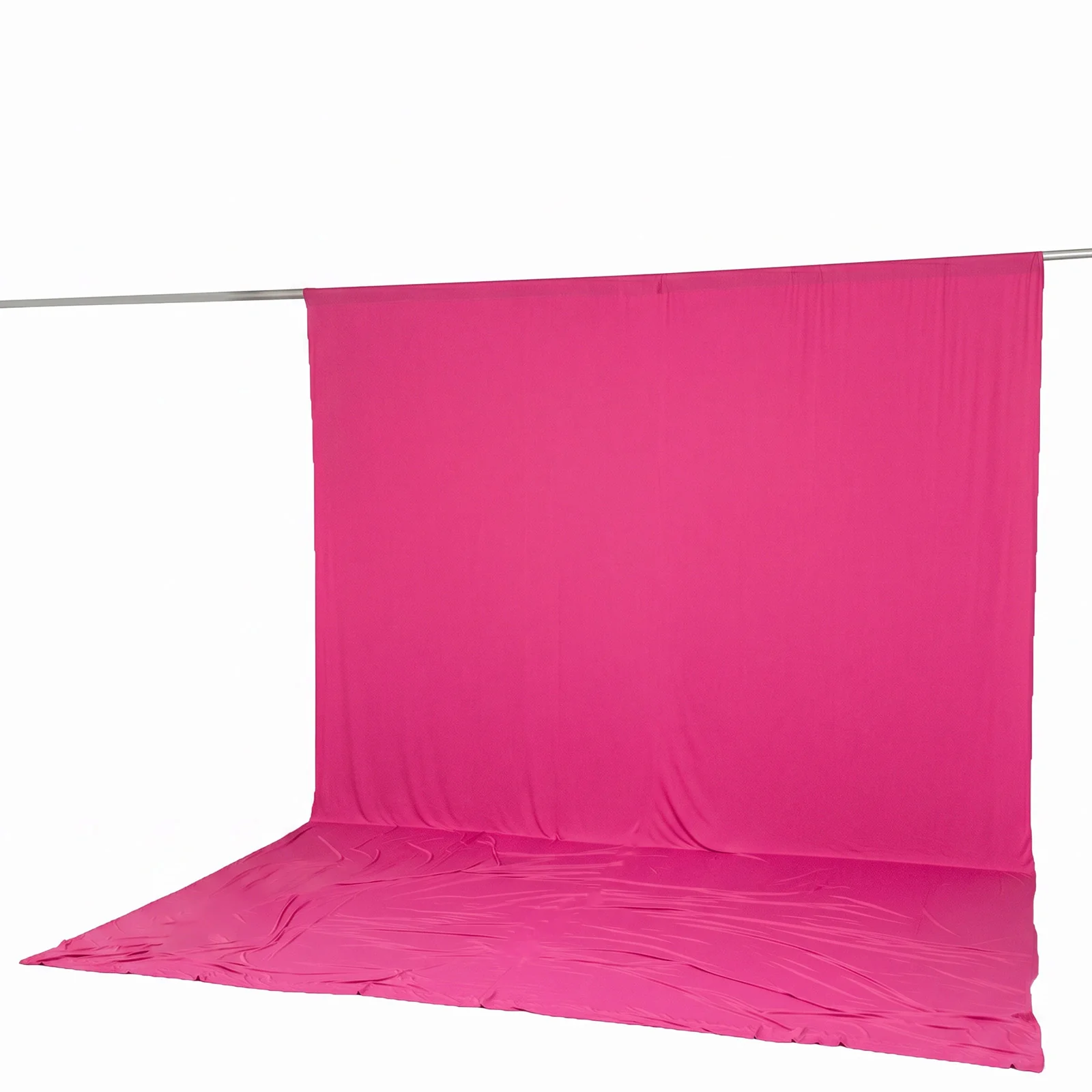 10ft x 14ft Spandex Backdrop Curtain Fuchsia, 4-Way Stretch Wrinkle-Free Photo Booth Backdrop with Rod Pockets for Wedding & Events - Image 6