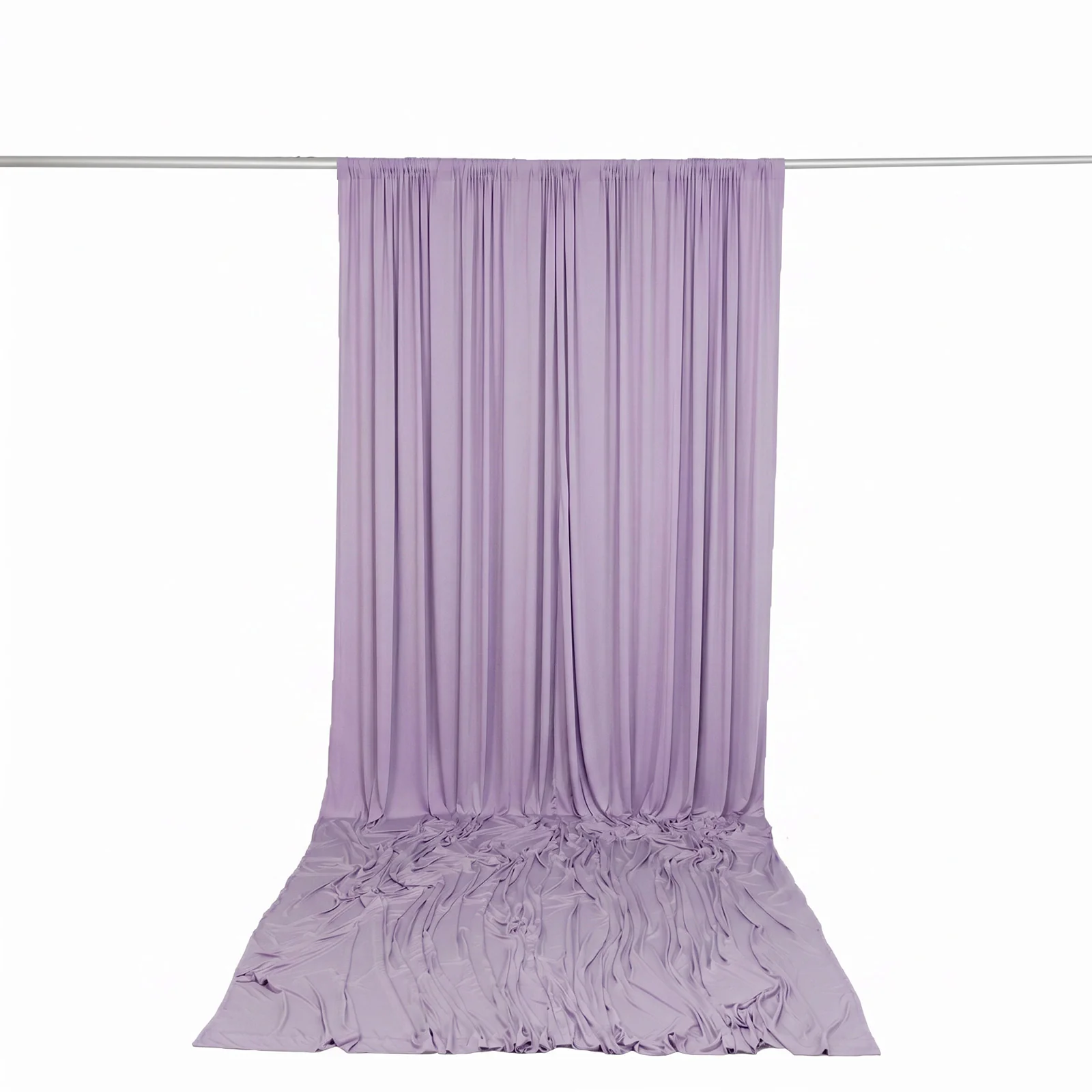 10ft x 14ft Spandex Backdrop Curtain Lavender Lilac, 4-Way Stretch Wrinkle-Free Photo Booth Backdrop with Rod Pockets for Wedding & Events - Image 4