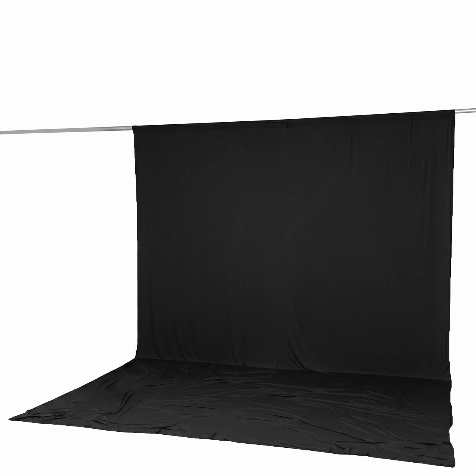 10ft x 14ft Spandex Backdrop Curtain Black, 4-Way Stretch Wrinkle-Free Photo Booth Backdrop with Rod Pockets for Wedding & Events - Image 6