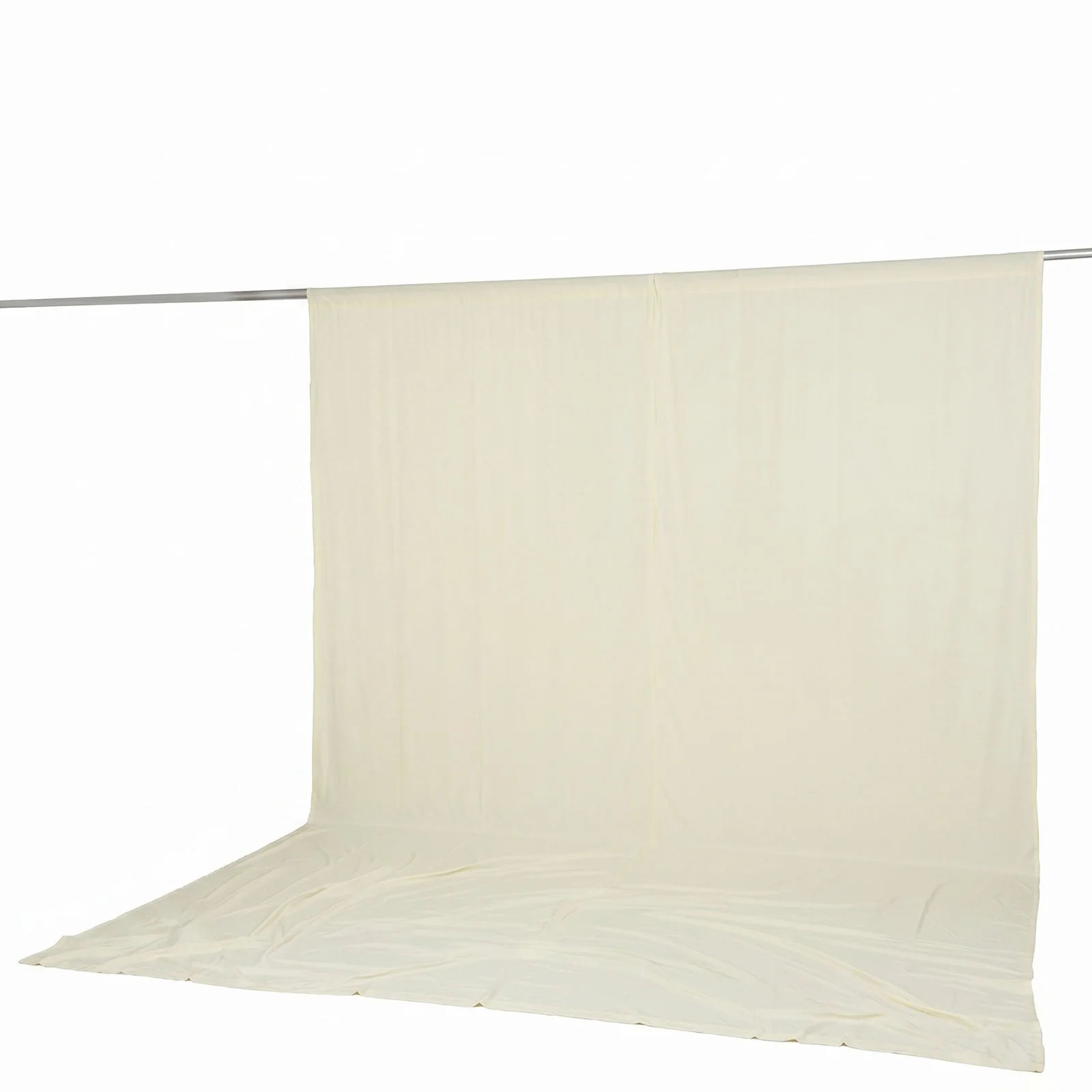 10ft x 14ft Spandex Backdrop Curtain Ivory, 4-Way Stretch Wrinkle-Free Photo Booth Backdrop with Rod Pockets for Wedding & Events - Image 6