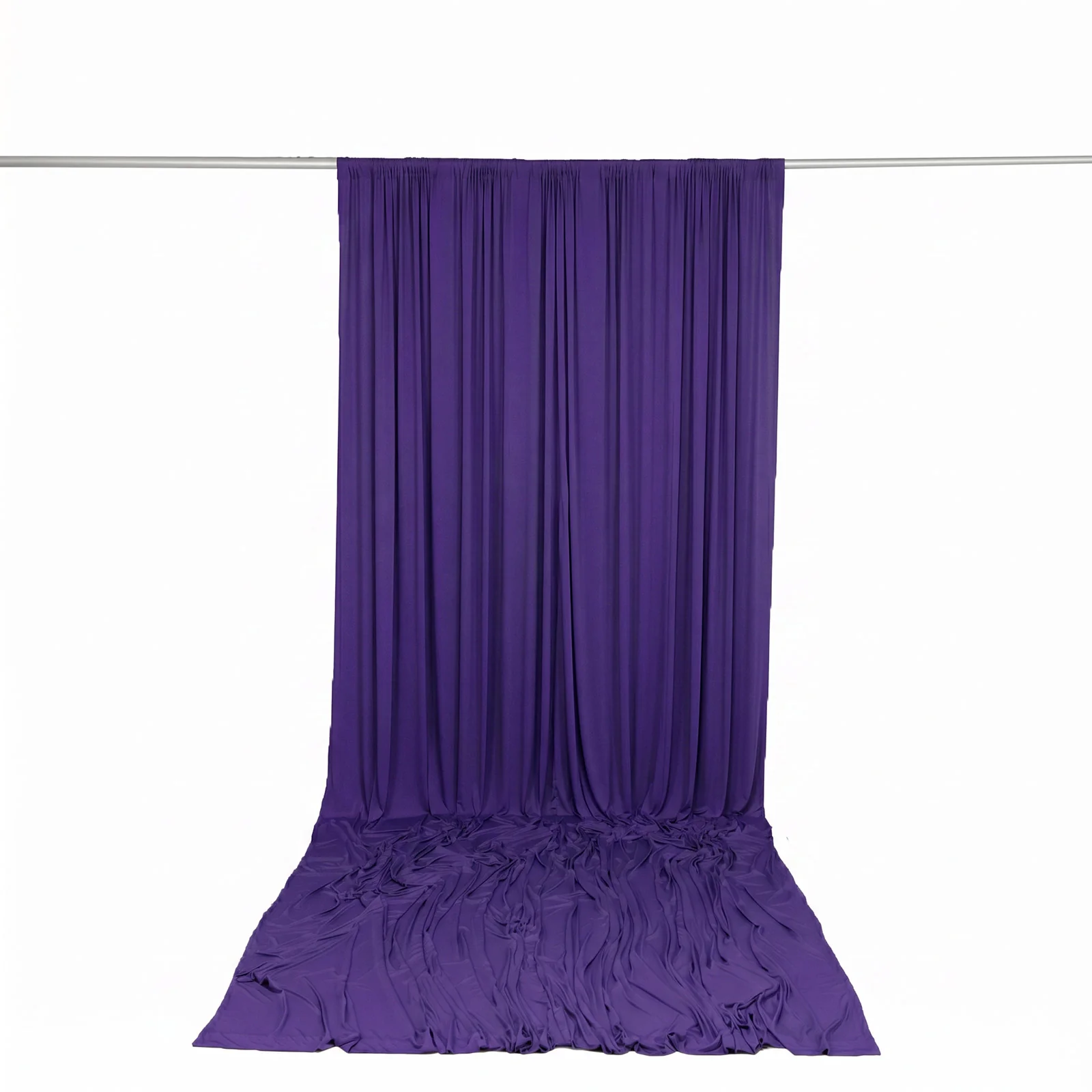 10ft x 14ft Spandex Backdrop Curtain Purple, 4-Way Stretch Wrinkle-Free Photo Booth Backdrop with Rod Pockets for Wedding & Events - Image 4