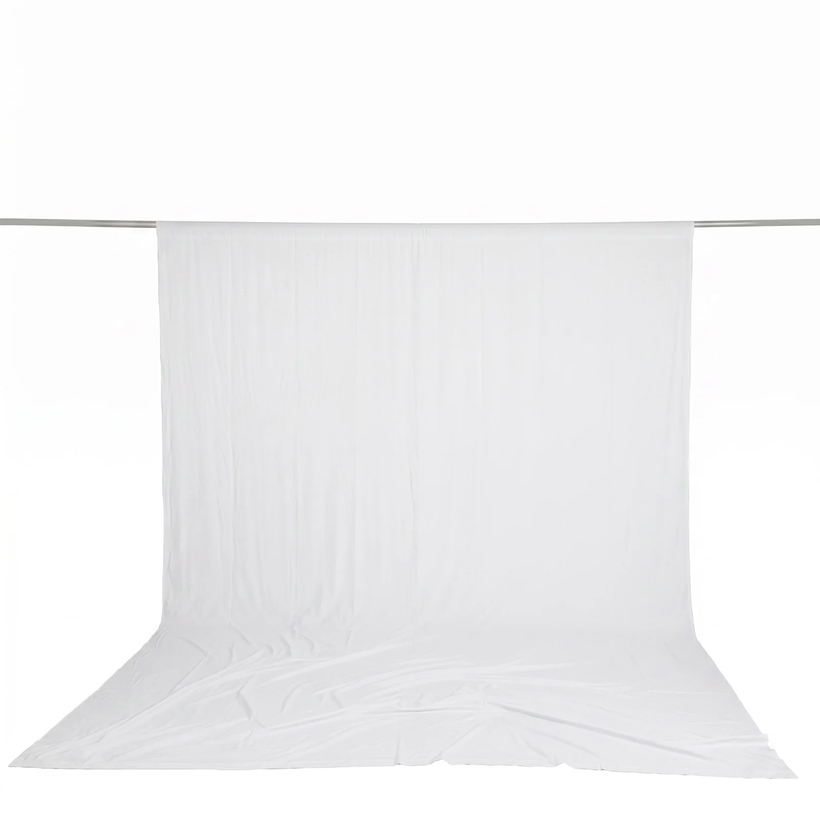 10ft x 14ft Spandex Backdrop Curtain White, 4-Way Stretch Wrinkle-Free Photo Booth Backdrop with Rod Pockets for Wedding & Events - Image 2