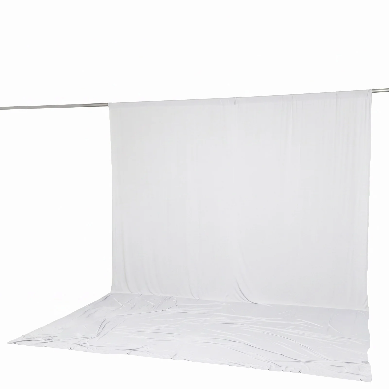 10ft x 14ft Spandex Backdrop Curtain White, 4-Way Stretch Wrinkle-Free Photo Booth Backdrop with Rod Pockets for Wedding & Events - Image 6