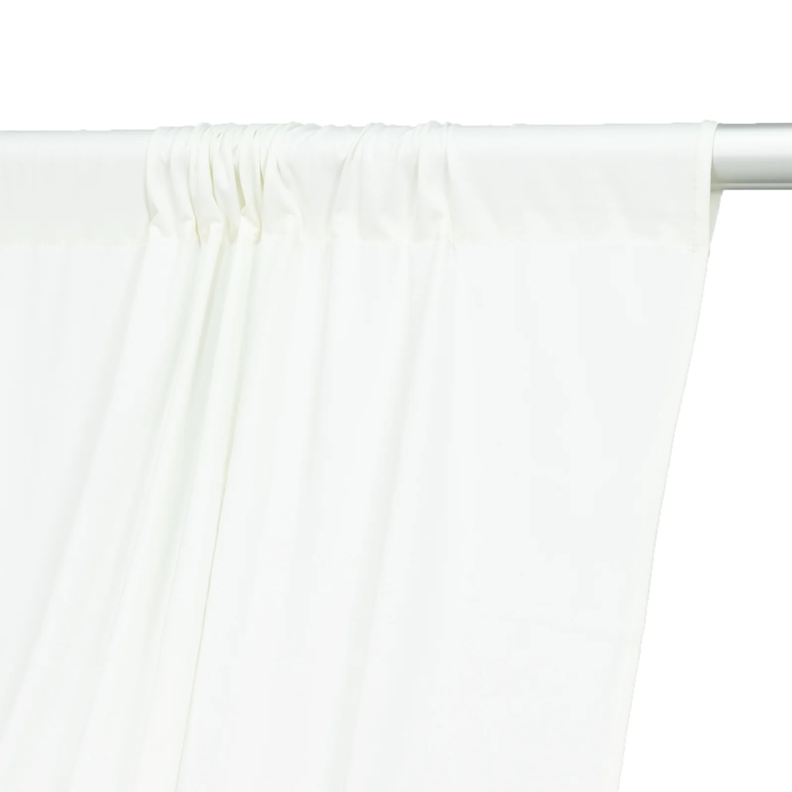 Ivory 4-Way Stretch Spandex Event Curtain Drapes, Wrinkle-Free Backdrop Panel with Rod Pockets - 5ft x 20ft - Image 8