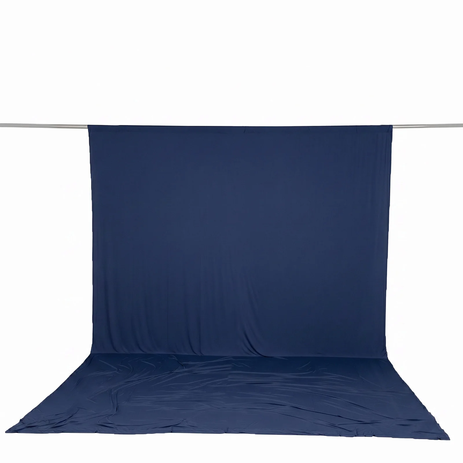 10ft x 14ft Spandex Backdrop Curtain Navy Blue, 4-Way Stretch Wrinkle-Free Photo Booth Backdrop with Rod Pockets for Wedding & Events - Image 2