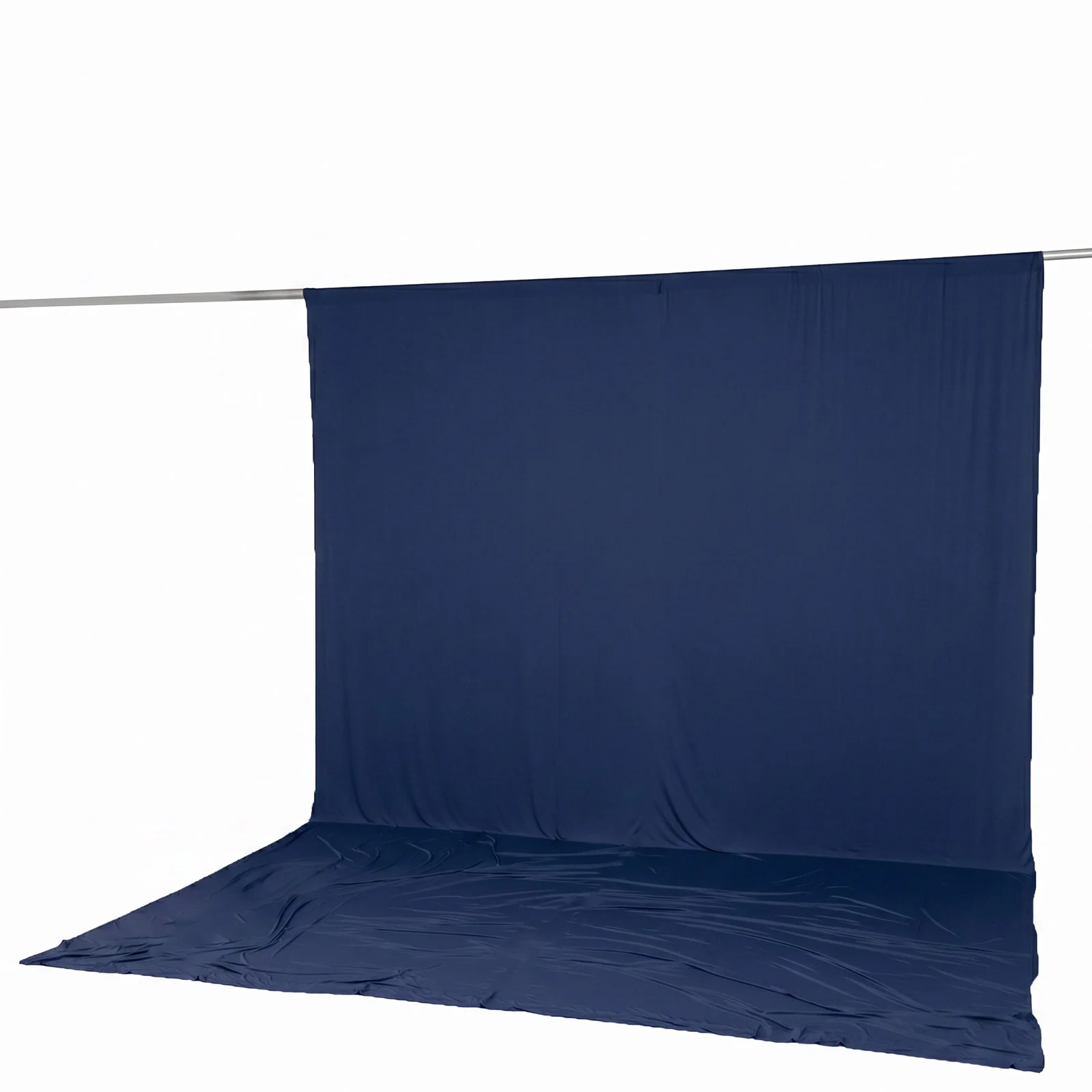 10ft x 14ft Spandex Backdrop Curtain Navy Blue, 4-Way Stretch Wrinkle-Free Photo Booth Backdrop with Rod Pockets for Wedding & Events - Image 6