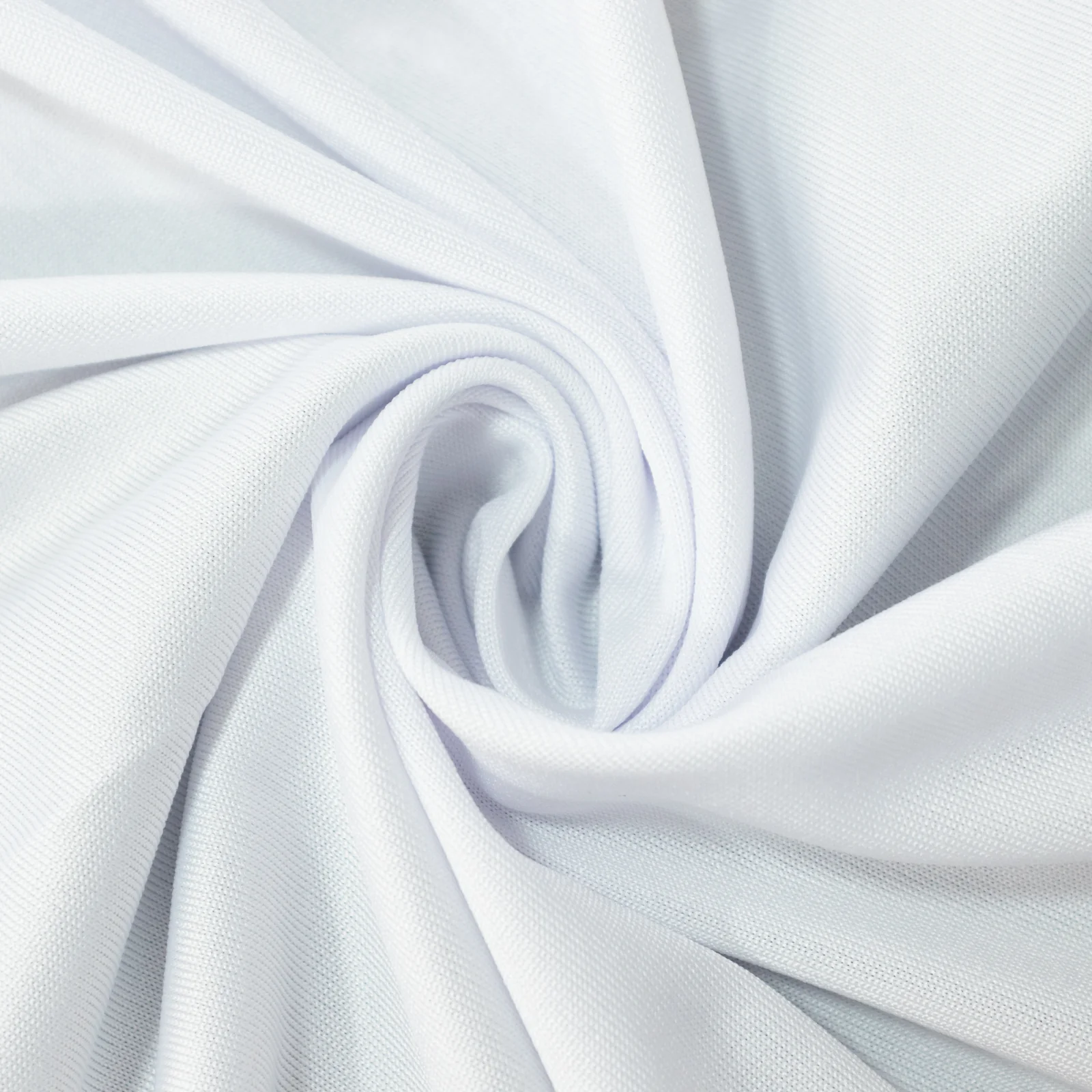 White Spandex Ceiling Drape Panel, 5ft x 32ft — Wrinkle-Free 4-Way Stretch Fabric, Extra-Long Curtain for Event Ceiling or Backdrop Décor - Image 6