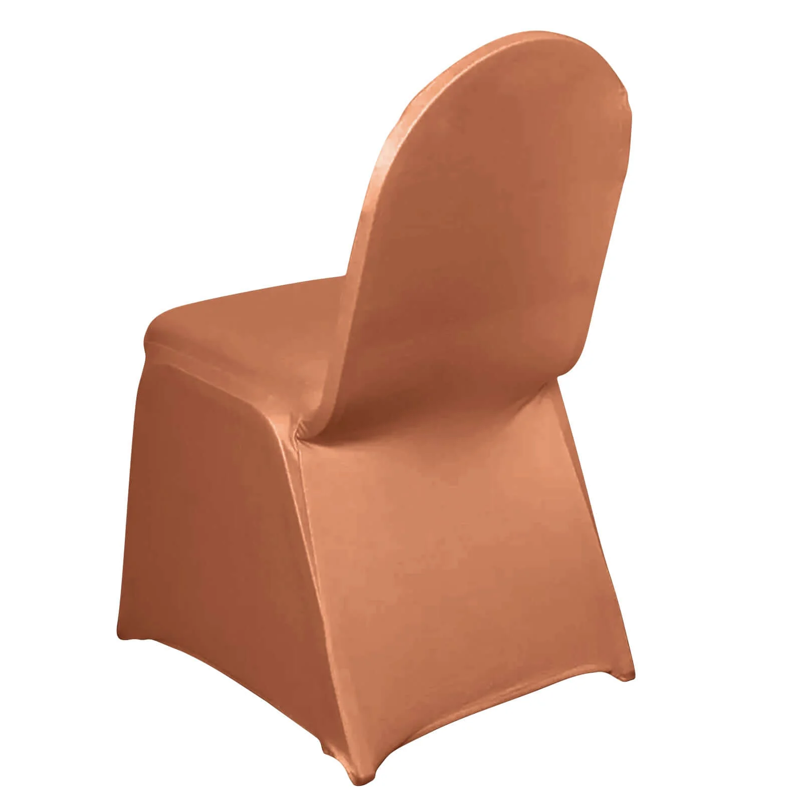 Spandex Chair Cover for Banquet Chairs Terracotta (Rust) - Stretch 160GSM Fabric with Slip-On Slipcover - Image 7