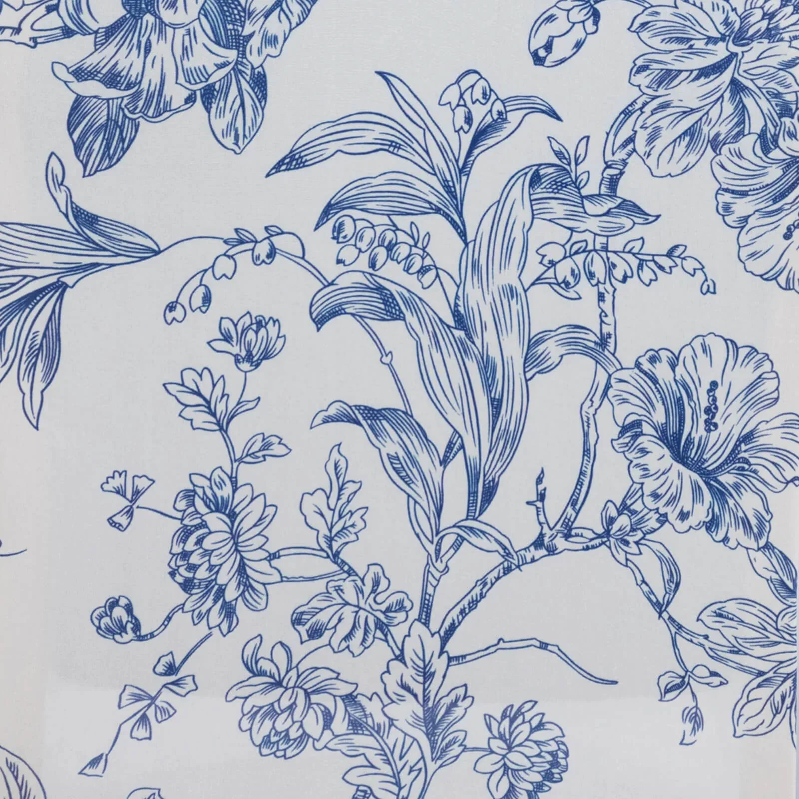 10 Pack Spandex Chair Covers for Banquet Chairs – White Blue French Toile Reusable Stretch Slip-On Floral Covers - Image 7