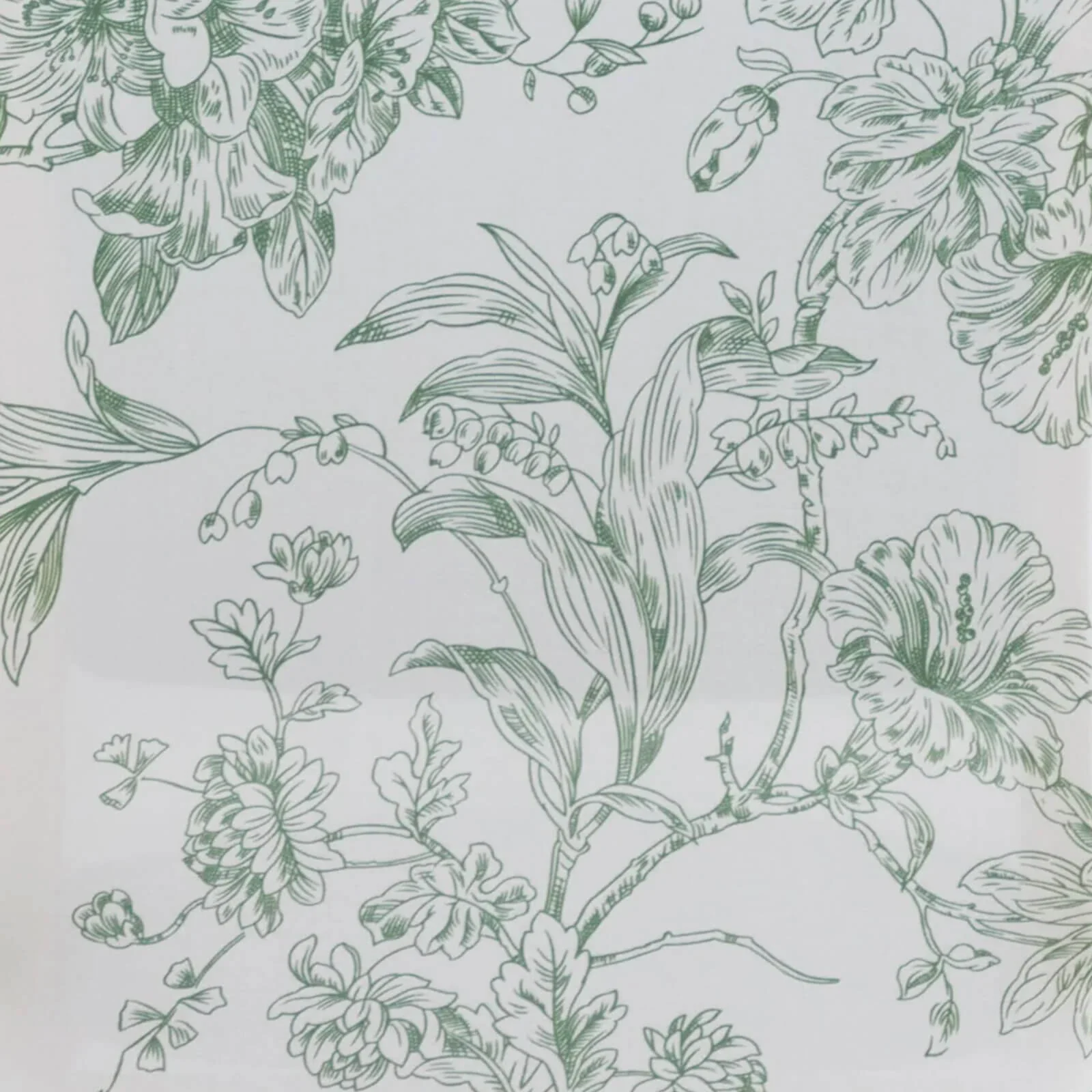 10 Pack Spandex Chair Covers for Banquet Chairs – White Dusty Sage Green French Toile Reusable Stretch Slip-On Floral Covers - Image 7