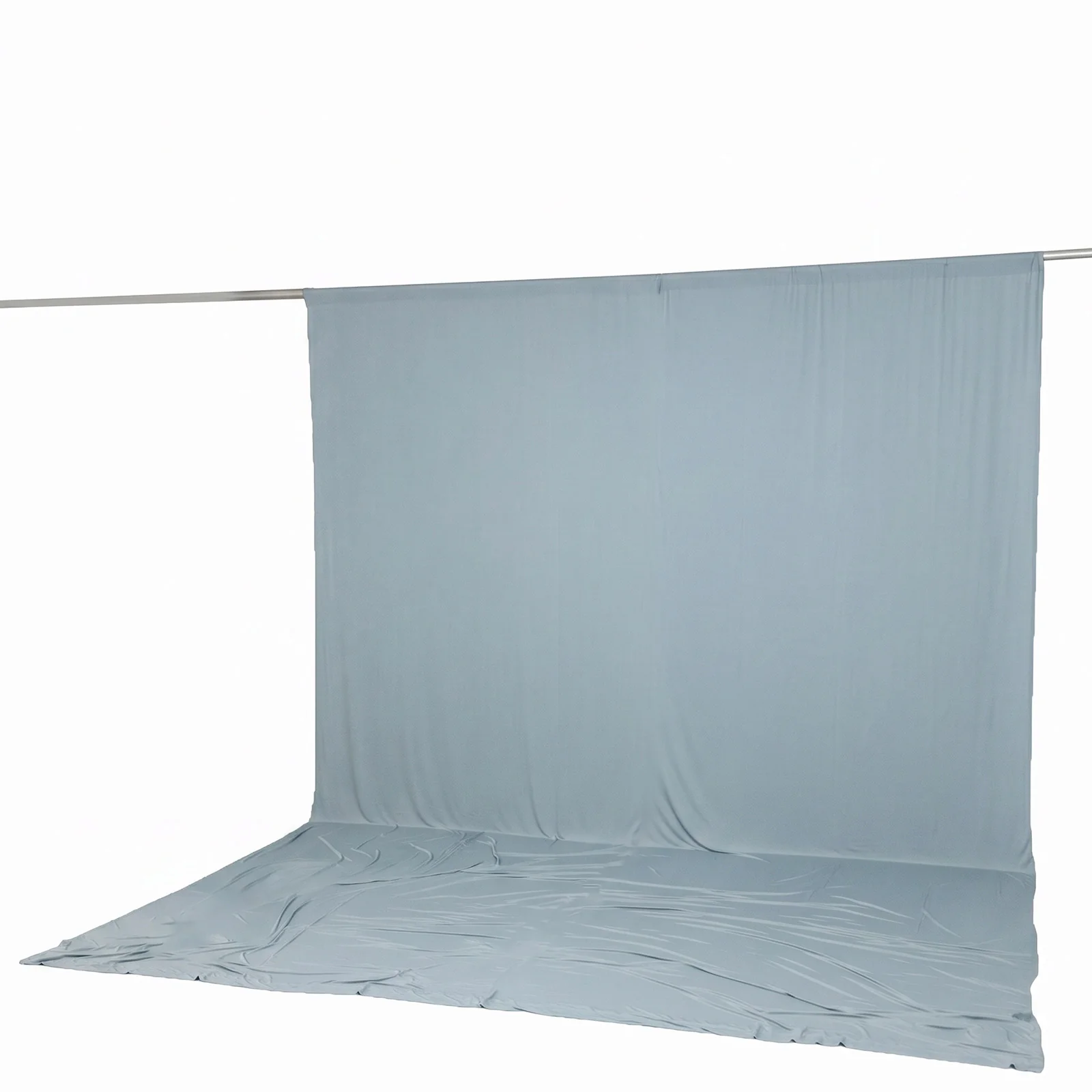 10ft x 14ft Spandex Backdrop Curtain Dusty Blue, 4-Way Stretch Wrinkle-Free Photo Booth Backdrop with Rod Pockets for Wedding & Events - Image 6