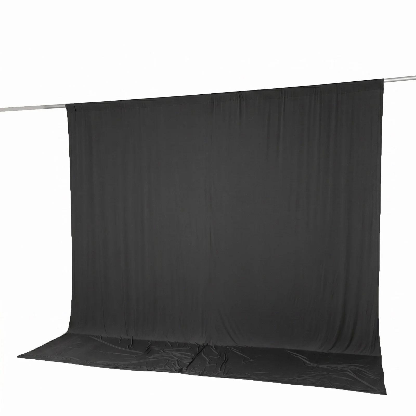 10ft x 10ft Spandex Backdrop Curtain Black, 4-Way Stretch Wrinkle-Free Photo Booth Backdrop with Rod Pockets for Wedding & Events - Image 8