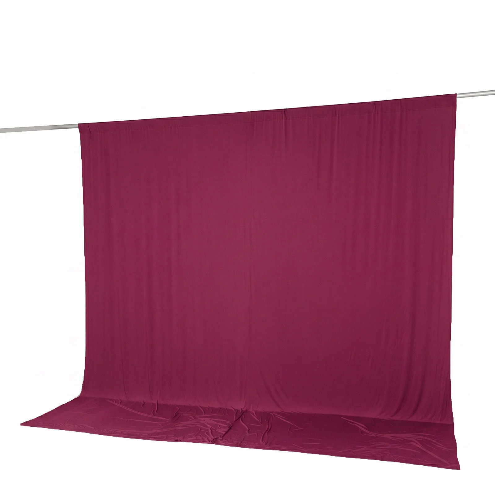 10ft x 10ft Spandex Backdrop Curtain Burgundy, 4-Way Stretch Wrinkle-Free Photo Booth Backdrop with Rod Pockets for Wedding & Events - Image 8