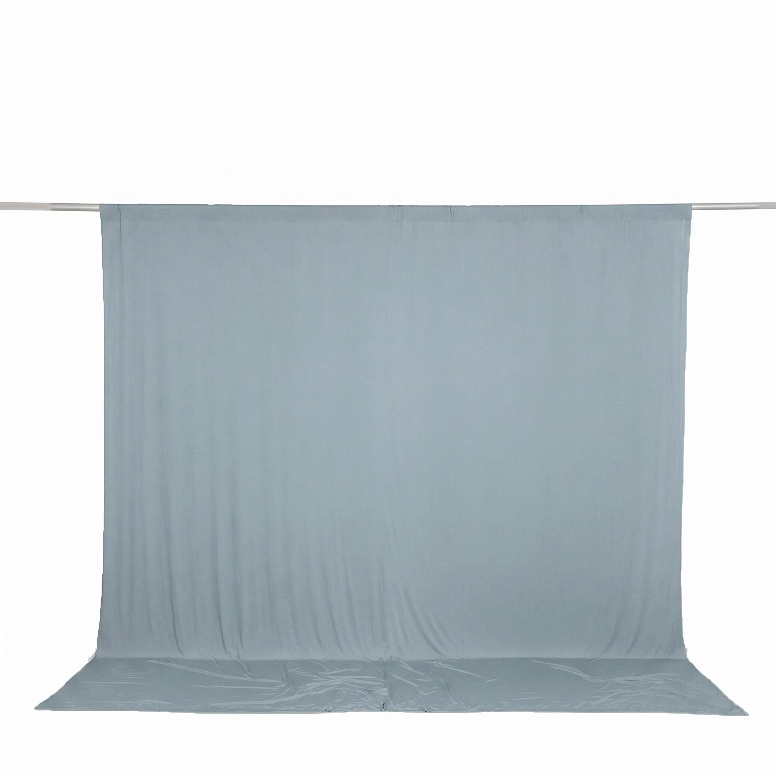 10ft x 10ft Spandex Backdrop Curtain Dusty Blue, 4-Way Stretch Wrinkle-Free Photo Booth Backdrop with Rod Pockets for Wedding & Events - Image 2
