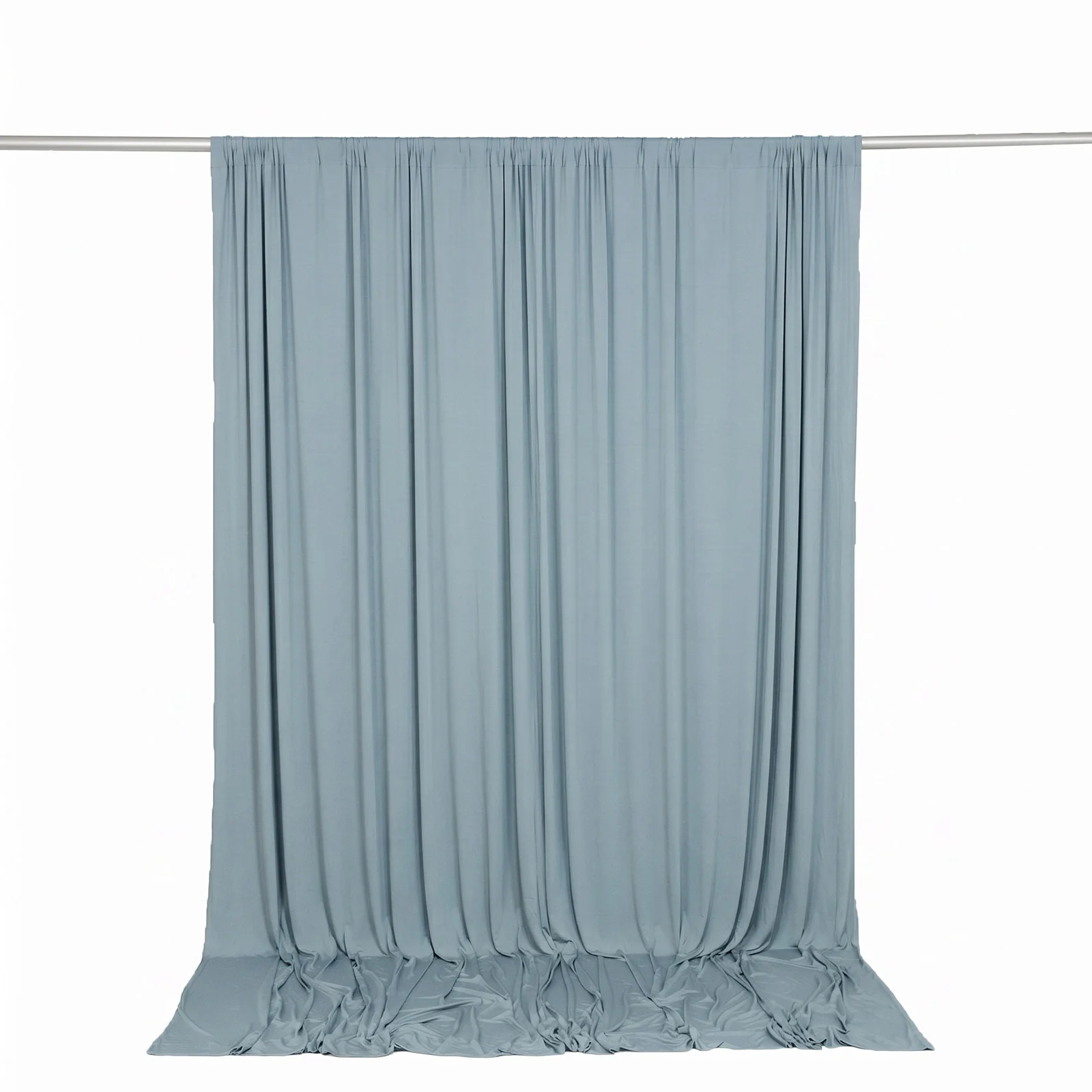 10ft x 10ft Spandex Backdrop Curtain Dusty Blue, 4-Way Stretch Wrinkle-Free Photo Booth Backdrop with Rod Pockets for Wedding & Events - Image 6