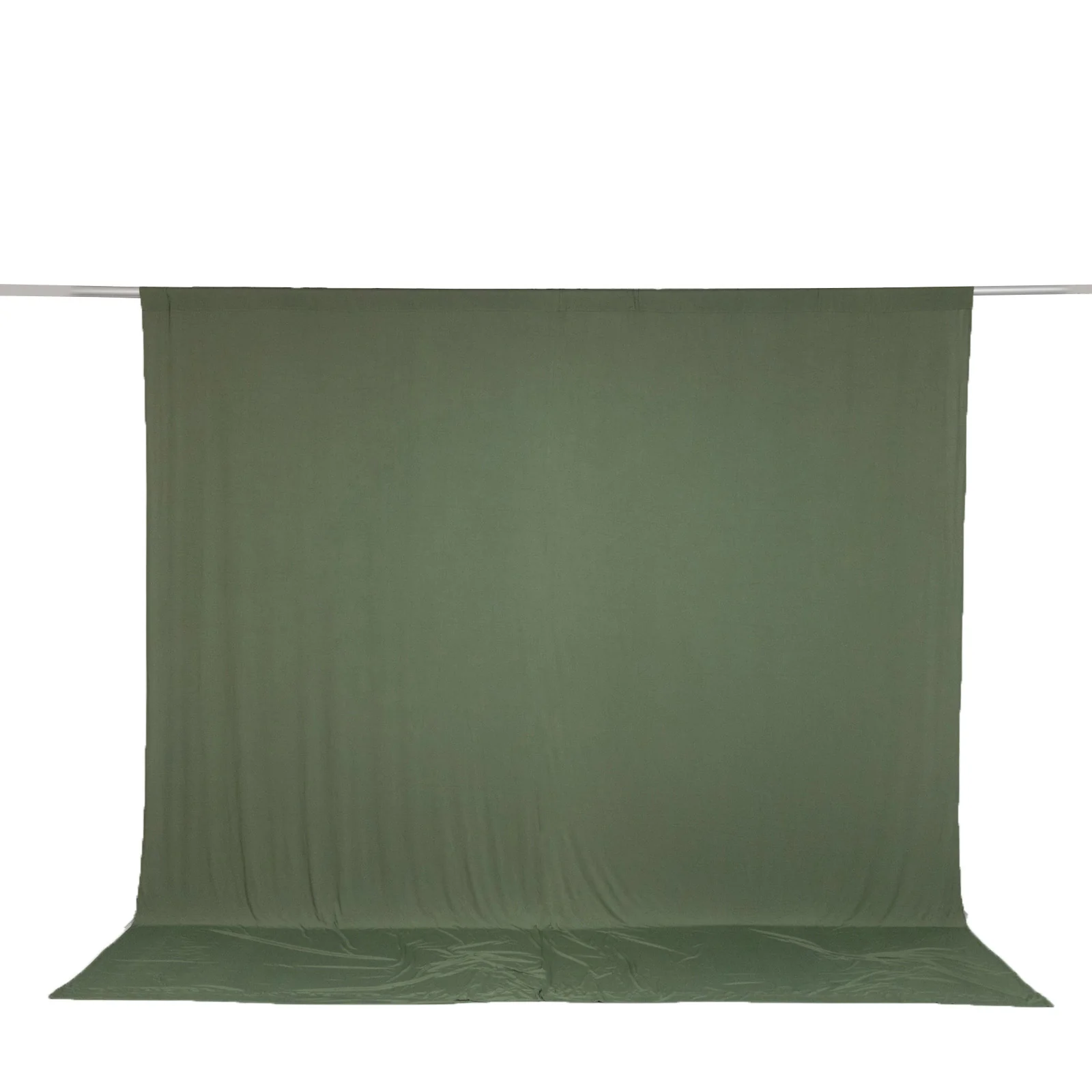 10ft x 10ft Spandex Backdrop Curtain Dusty Sage Green, 4-Way Stretch Wrinkle-Free Photo Booth Backdrop with Rod Pockets for Wedding & Events - Image 2