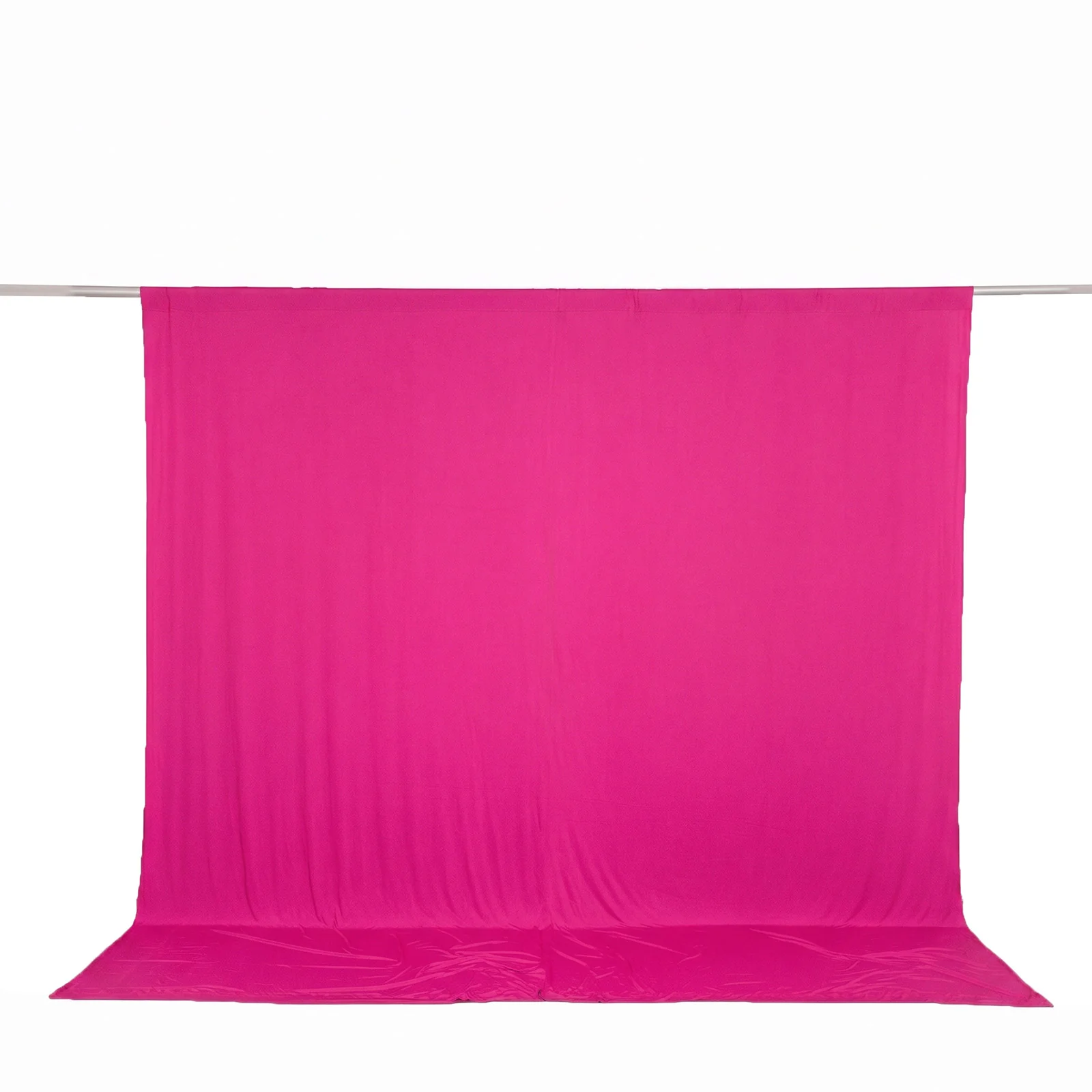 10ft x 10ft Spandex Backdrop Curtain Fuchsia, 4-Way Stretch Wrinkle-Free Photo Booth Backdrop with Rod Pockets for Wedding & Events - Image 2