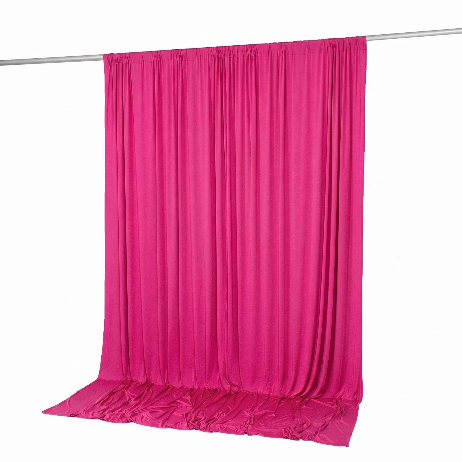 10ft x 10ft Spandex Backdrop Curtain Fuchsia, 4-Way Stretch Wrinkle-Free Photo Booth Backdrop with Rod Pockets for Wedding & Events - Image 7