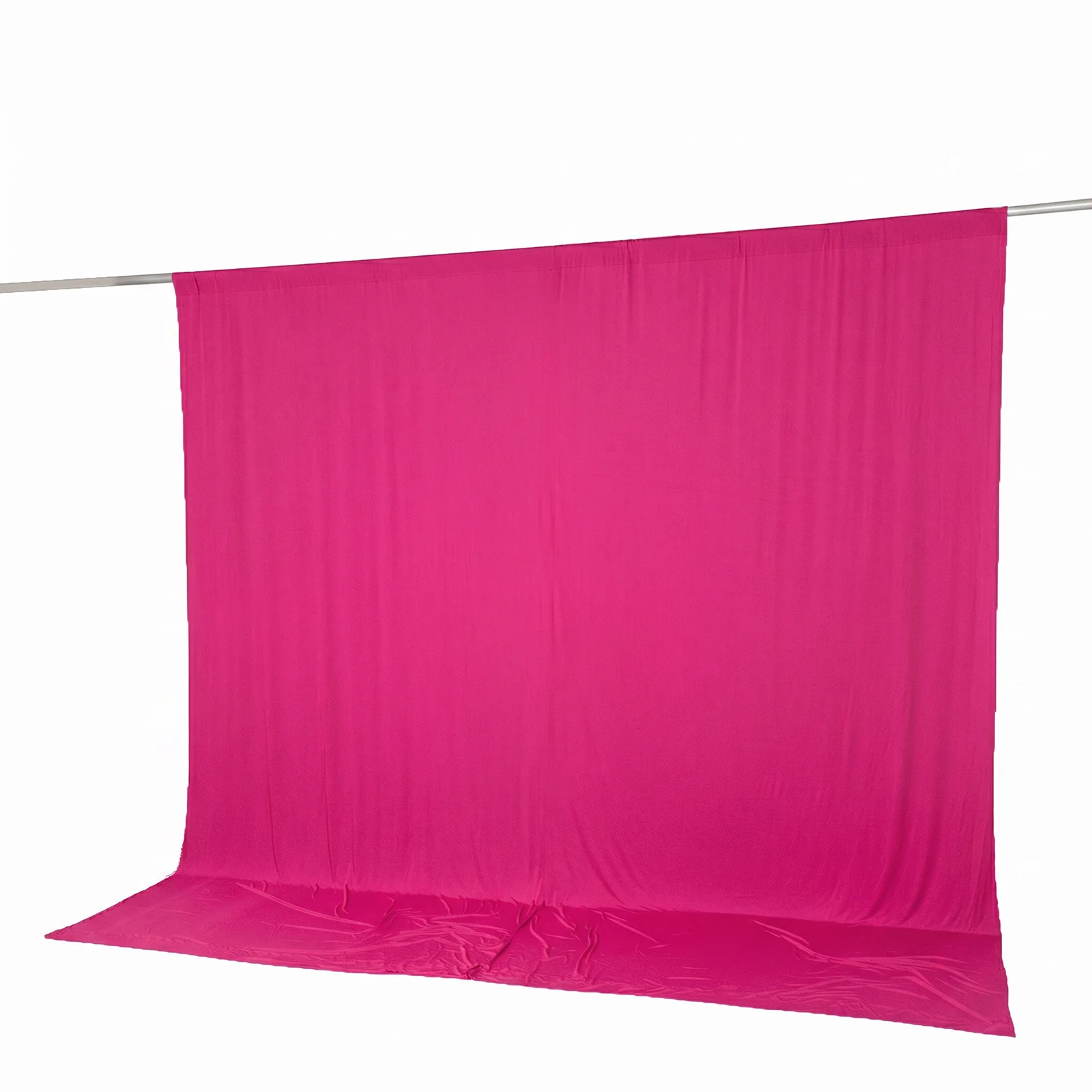 10ft x 10ft Spandex Backdrop Curtain Fuchsia, 4-Way Stretch Wrinkle-Free Photo Booth Backdrop with Rod Pockets for Wedding & Events - Image 8