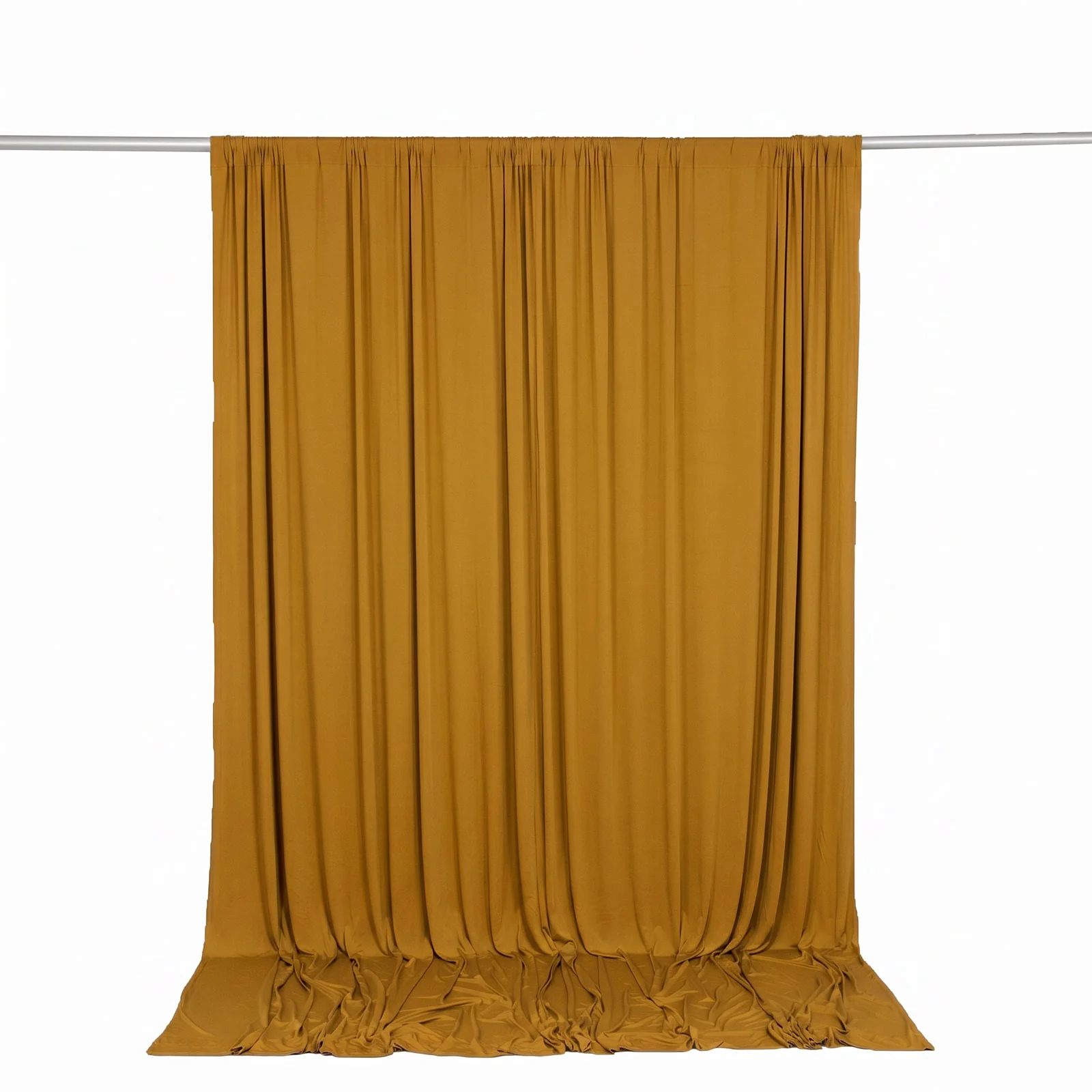 10ft x 10ft Spandex Backdrop Curtain Gold, 4-Way Stretch Wrinkle-Free Photo Booth Backdrop with Rod Pockets for Wedding & Events - Image 6