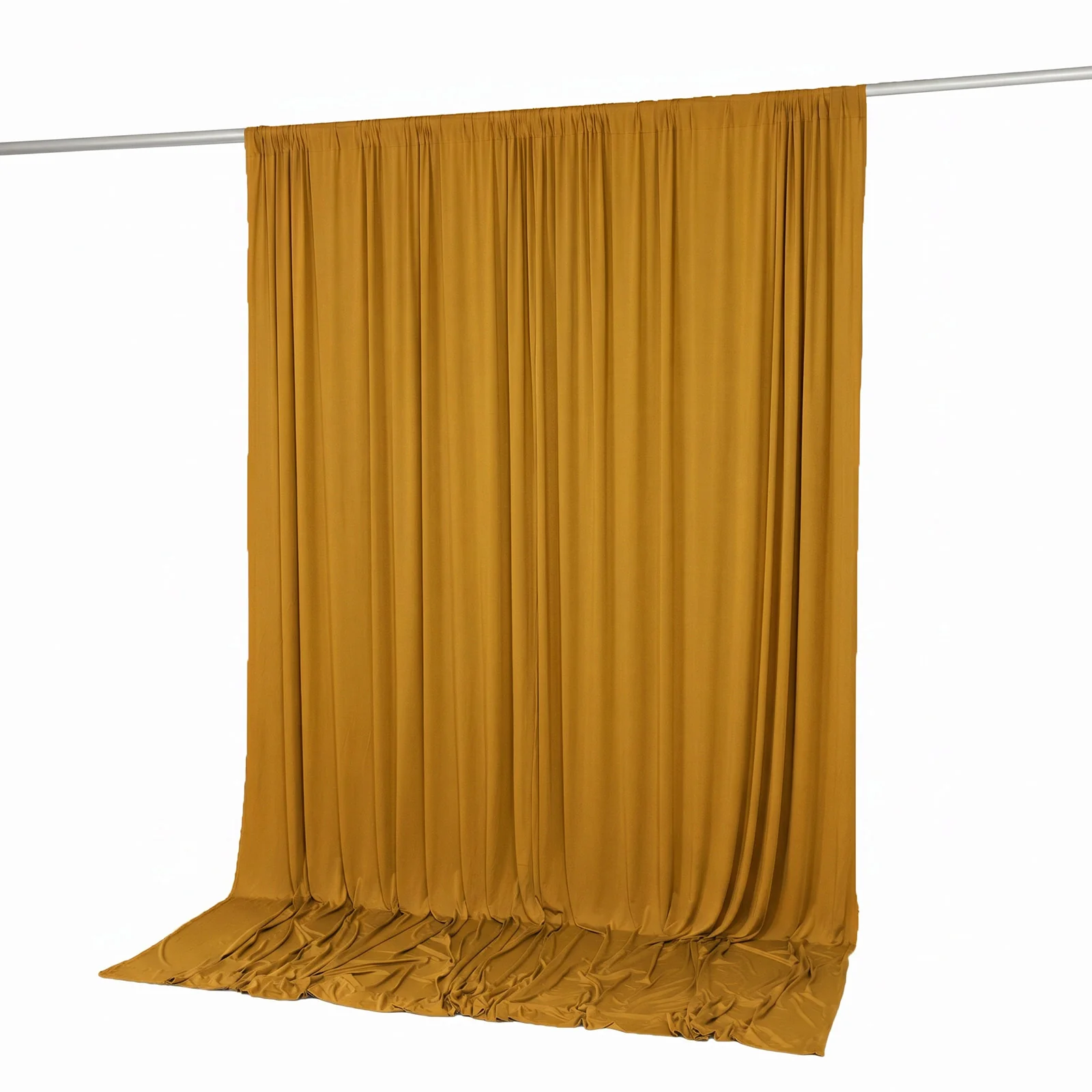 10ft x 10ft Spandex Backdrop Curtain Gold, 4-Way Stretch Wrinkle-Free Photo Booth Backdrop with Rod Pockets for Wedding & Events - Image 7