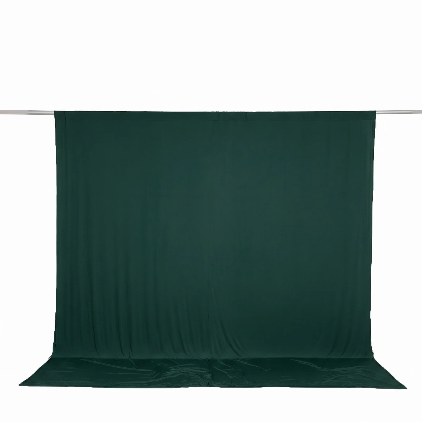 10ft x 10ft Spandex Backdrop Curtain Hunter Emerald Green, 4-Way Stretch Wrinkle-Free Photo Booth Backdrop with Rod Pockets for Wedding & Events - Image 2