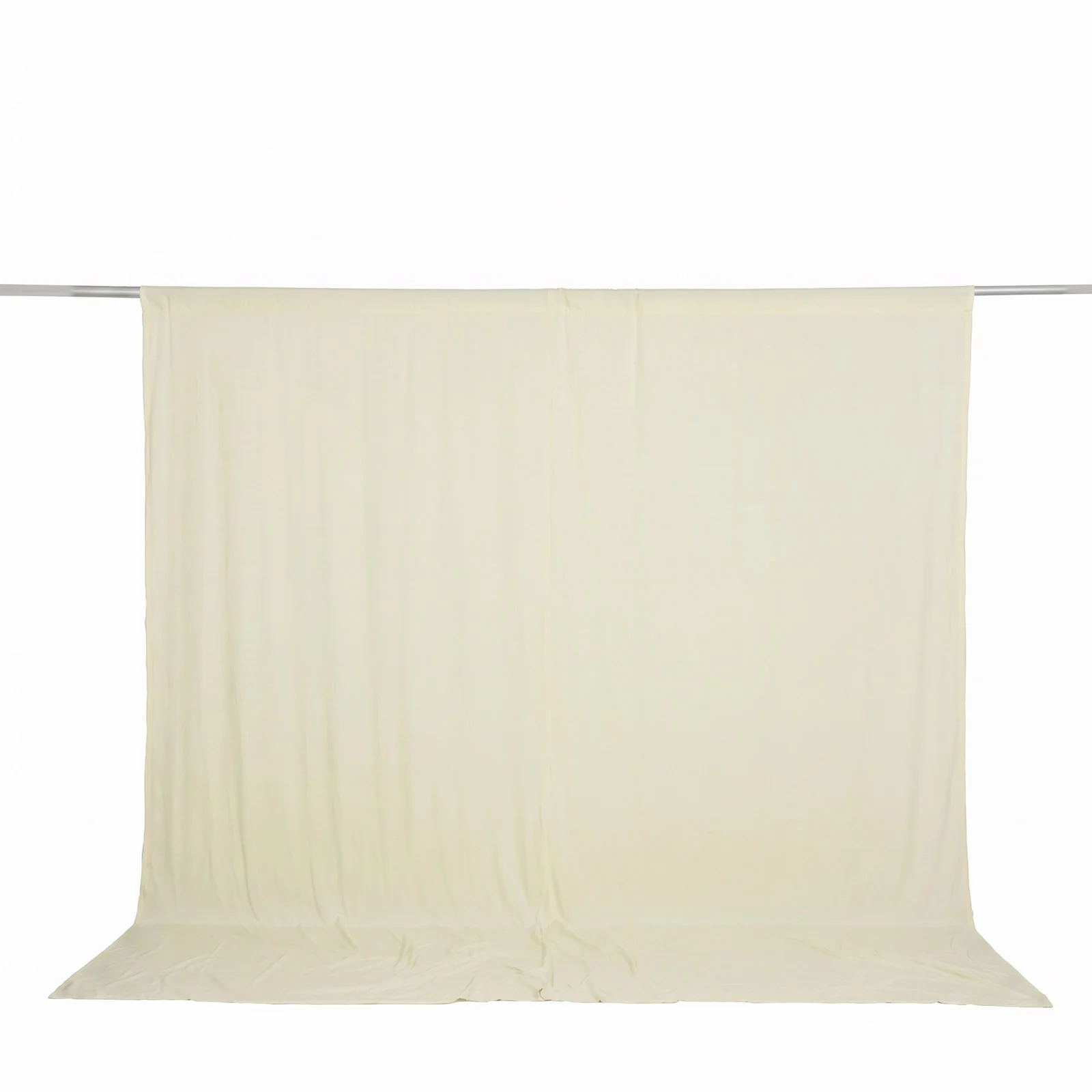10ft x 10ft Spandex Backdrop Curtain Ivory, 4-Way Stretch Wrinkle-Free Photo Booth Backdrop with Rod Pockets for Wedding & Events - Image 2