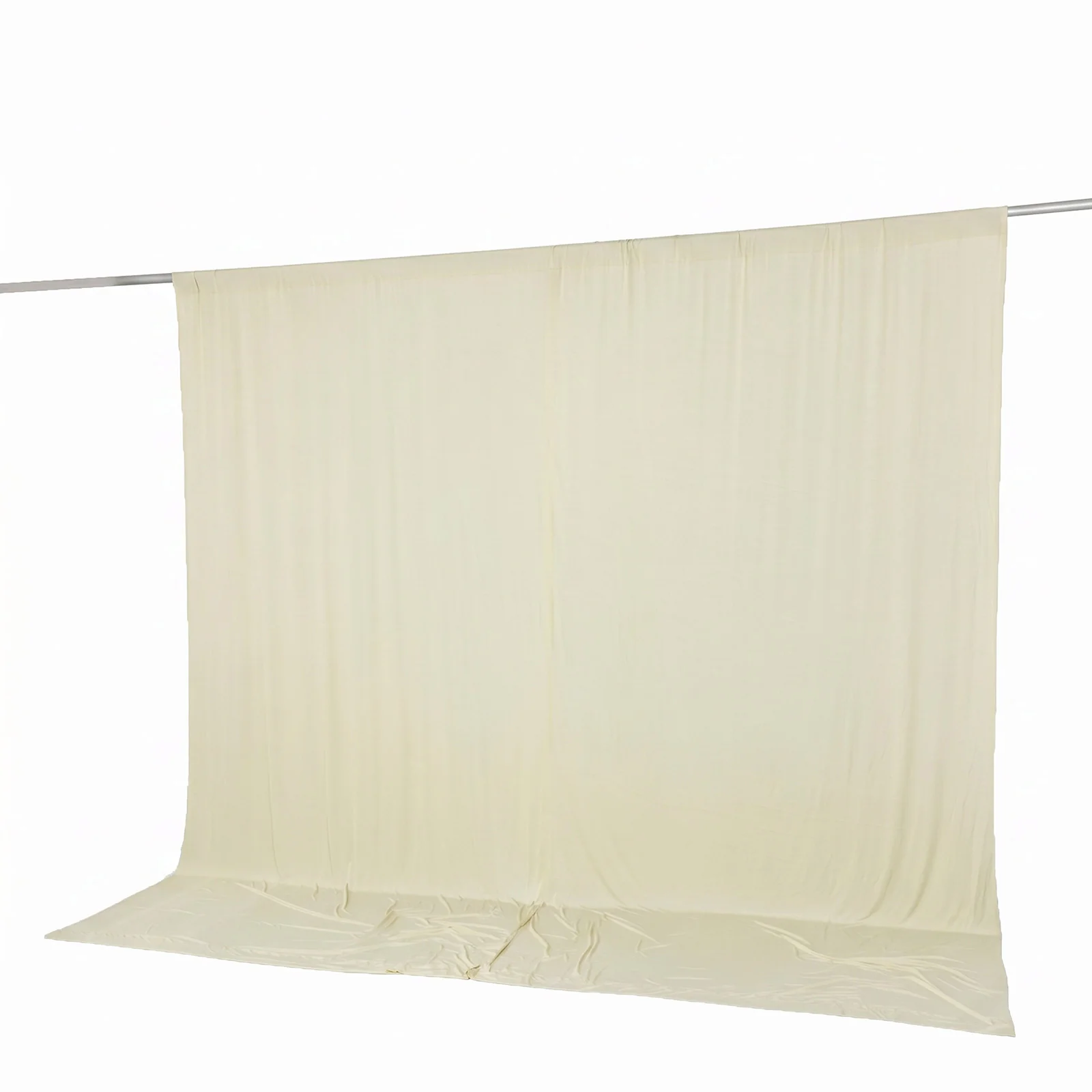 10ft x 10ft Spandex Backdrop Curtain Ivory, 4-Way Stretch Wrinkle-Free Photo Booth Backdrop with Rod Pockets for Wedding & Events - Image 8