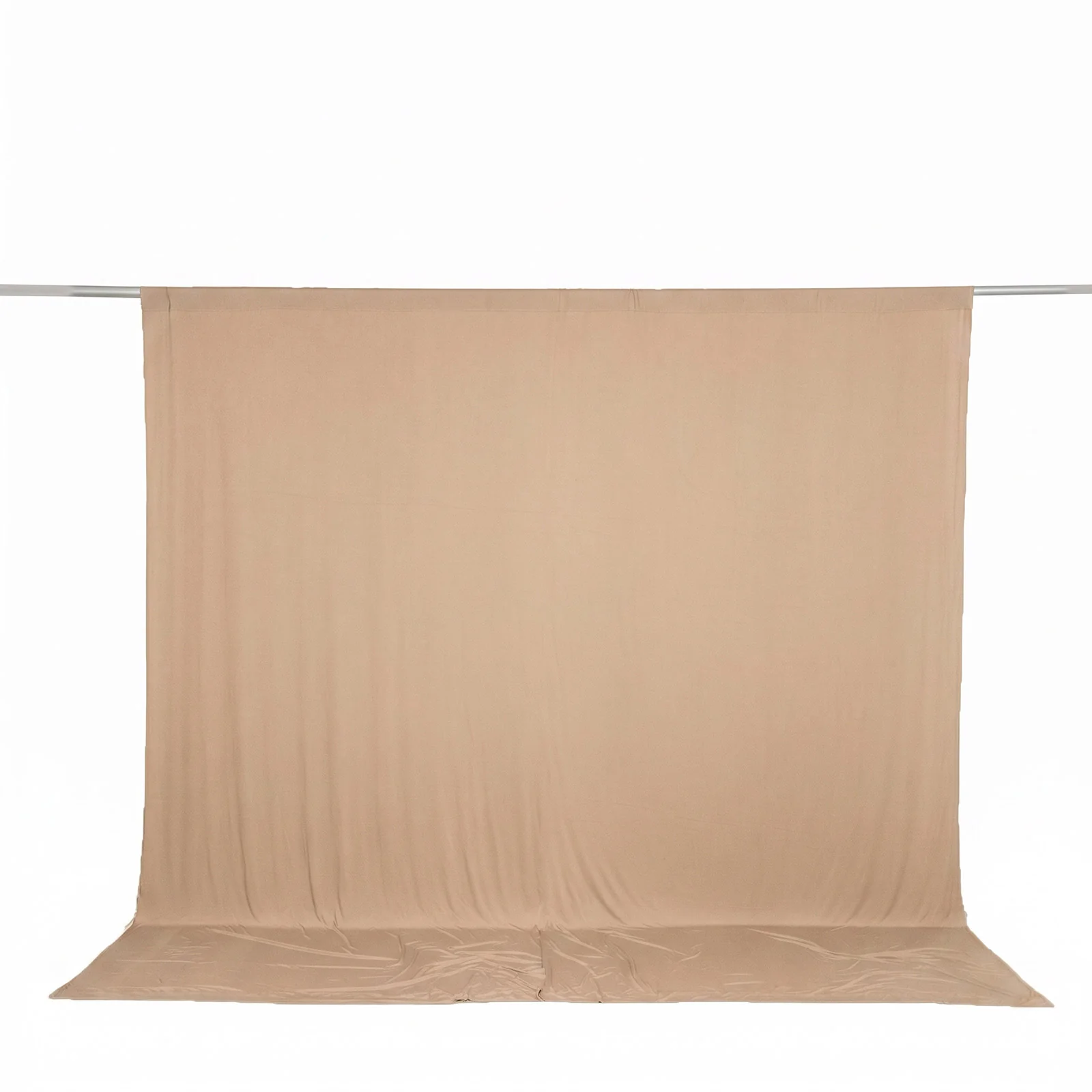 10ft x 10ft Spandex Backdrop Curtain Nude, 4-Way Stretch Wrinkle-Free Photo Booth Backdrop with Rod Pockets for Wedding & Events - Image 2