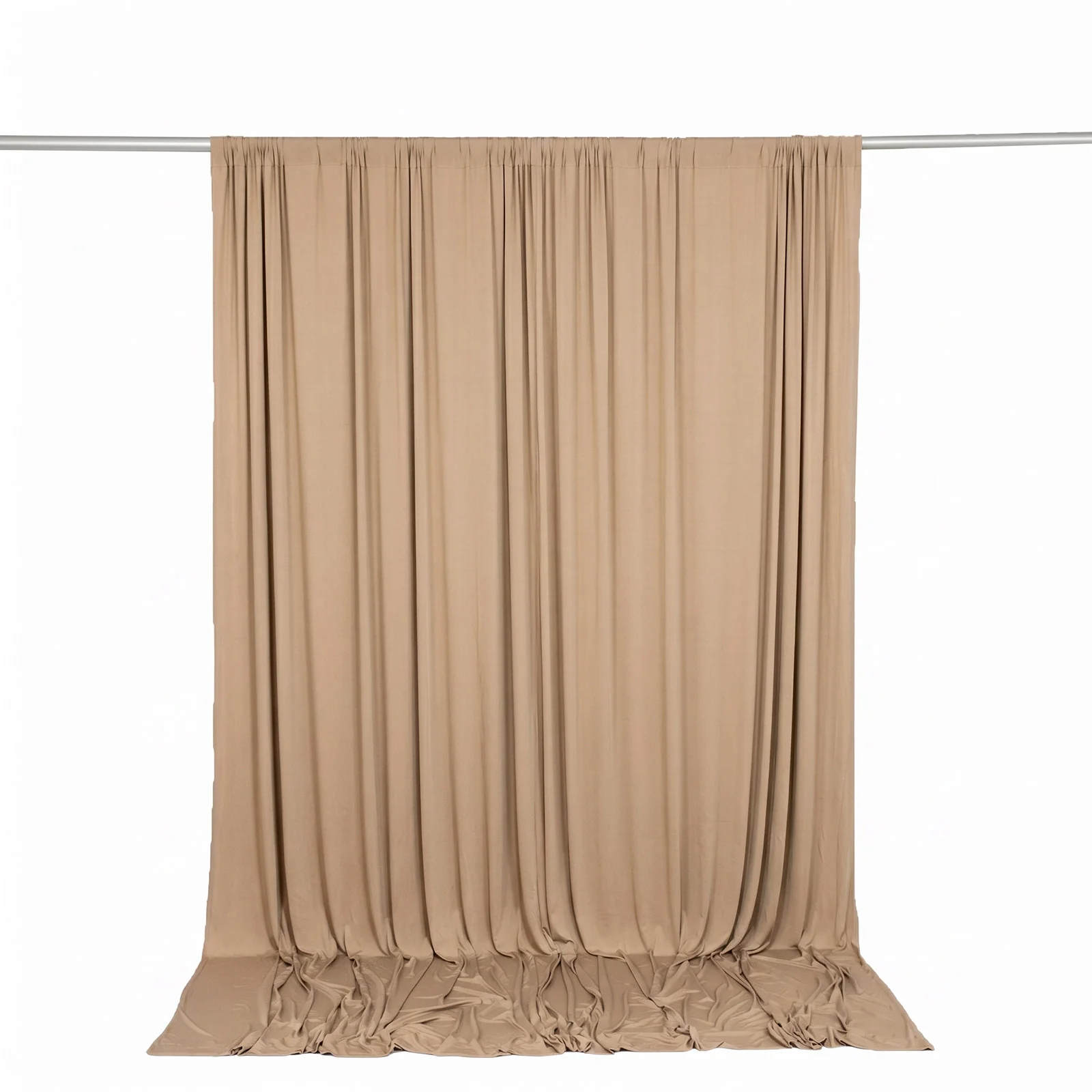 10ft x 10ft Spandex Backdrop Curtain Nude, 4-Way Stretch Wrinkle-Free Photo Booth Backdrop with Rod Pockets for Wedding & Events - Image 6