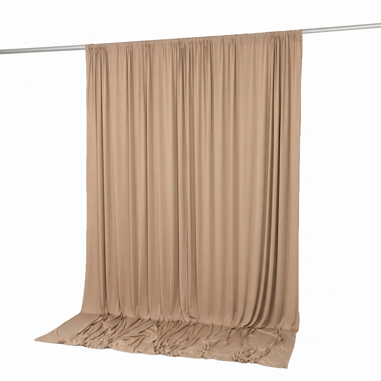 10ft x 10ft Spandex Backdrop Curtain Nude, 4-Way Stretch Wrinkle-Free Photo Booth Backdrop with Rod Pockets for Wedding & Events - Image 7