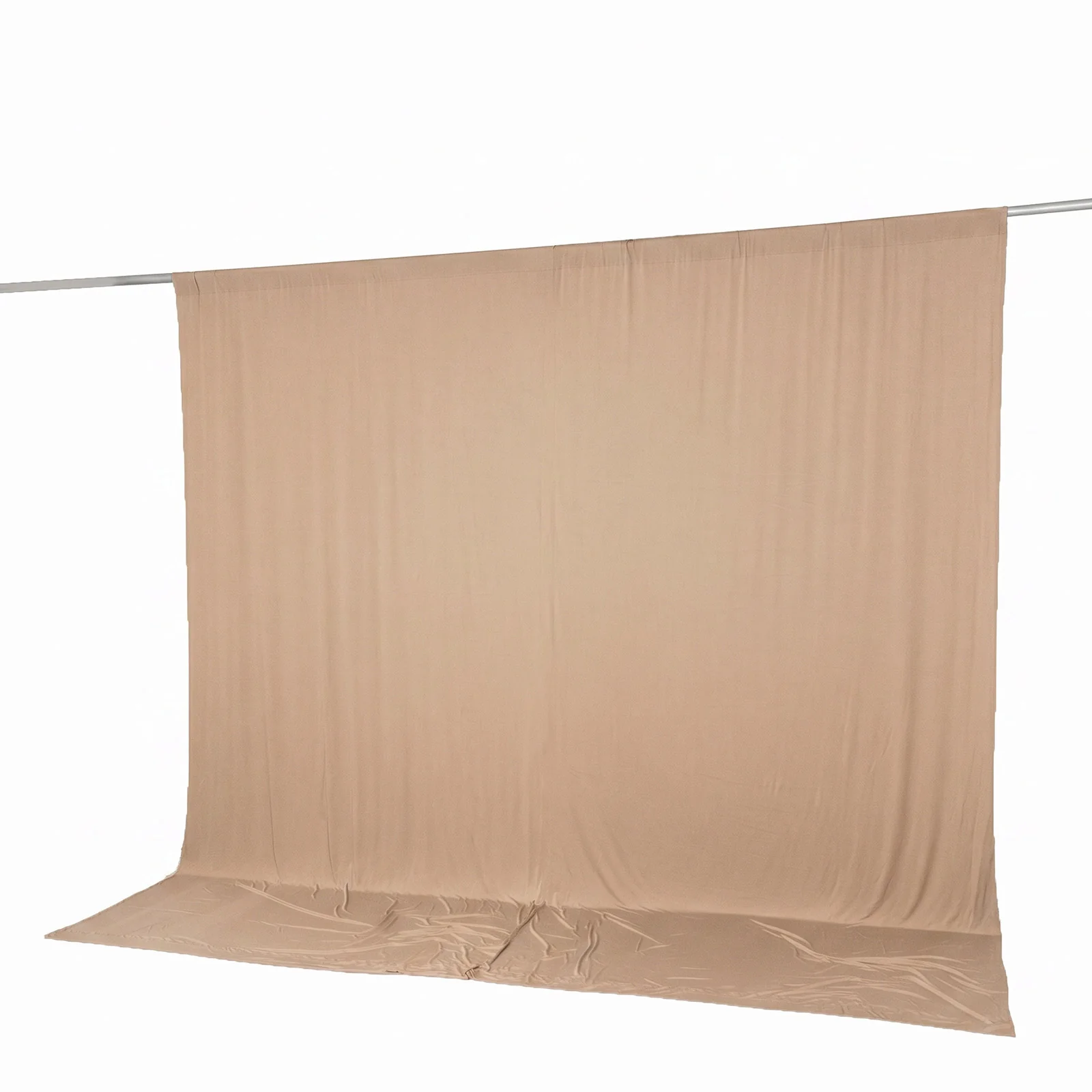 10ft x 10ft Spandex Backdrop Curtain Nude, 4-Way Stretch Wrinkle-Free Photo Booth Backdrop with Rod Pockets for Wedding & Events - Image 8