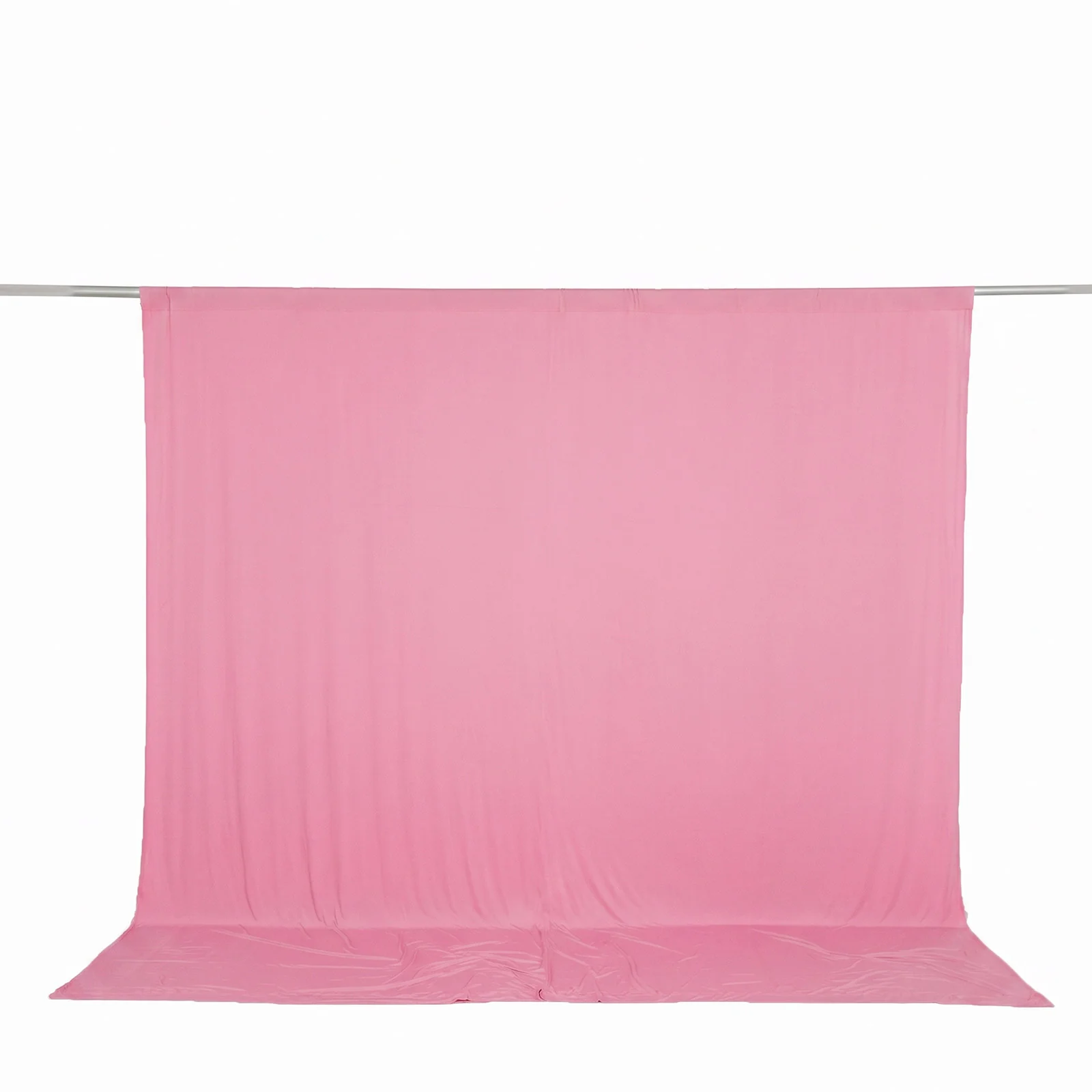10ft x 10ft Spandex Backdrop Curtain Pink, 4-Way Stretch Wrinkle-Free Photo Booth Backdrop with Rod Pockets for Wedding & Events - Image 2
