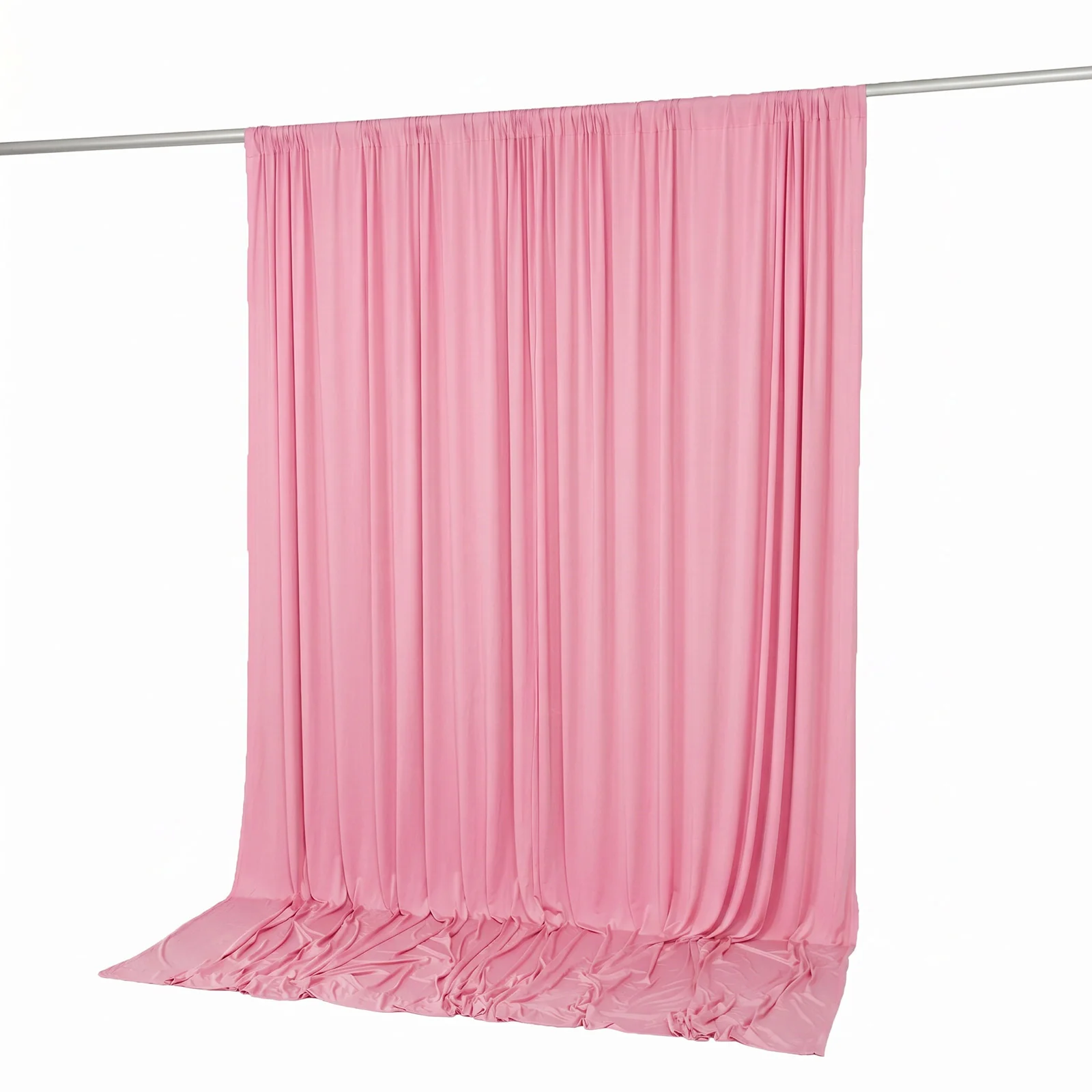 10ft x 10ft Spandex Backdrop Curtain Pink, 4-Way Stretch Wrinkle-Free Photo Booth Backdrop with Rod Pockets for Wedding & Events - Image 7