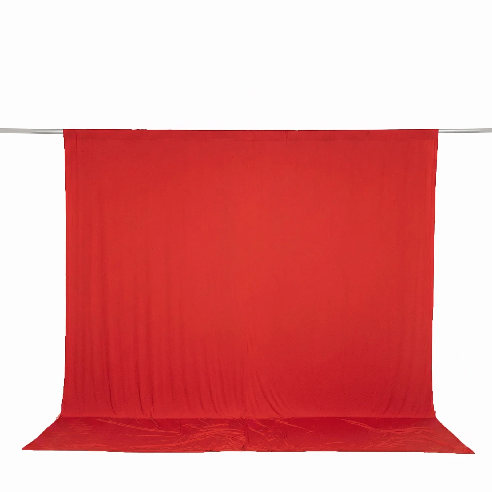 10ft x 10ft Spandex Backdrop Curtain Red, 4-Way Stretch Wrinkle-Free Photo Booth Backdrop with Rod Pockets for Wedding & Events - Image 2