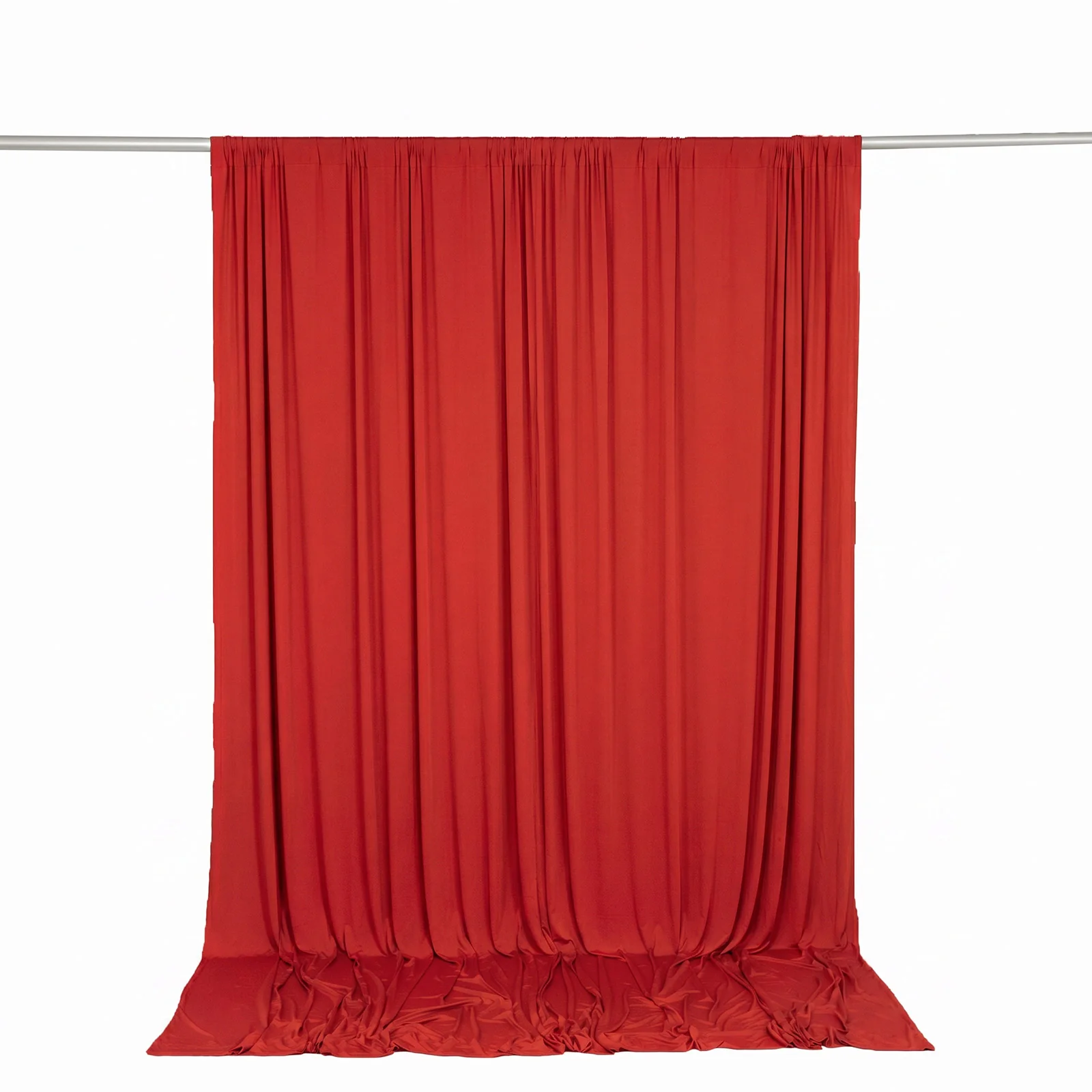 10ft x 10ft Spandex Backdrop Curtain Red, 4-Way Stretch Wrinkle-Free Photo Booth Backdrop with Rod Pockets for Wedding & Events - Image 6