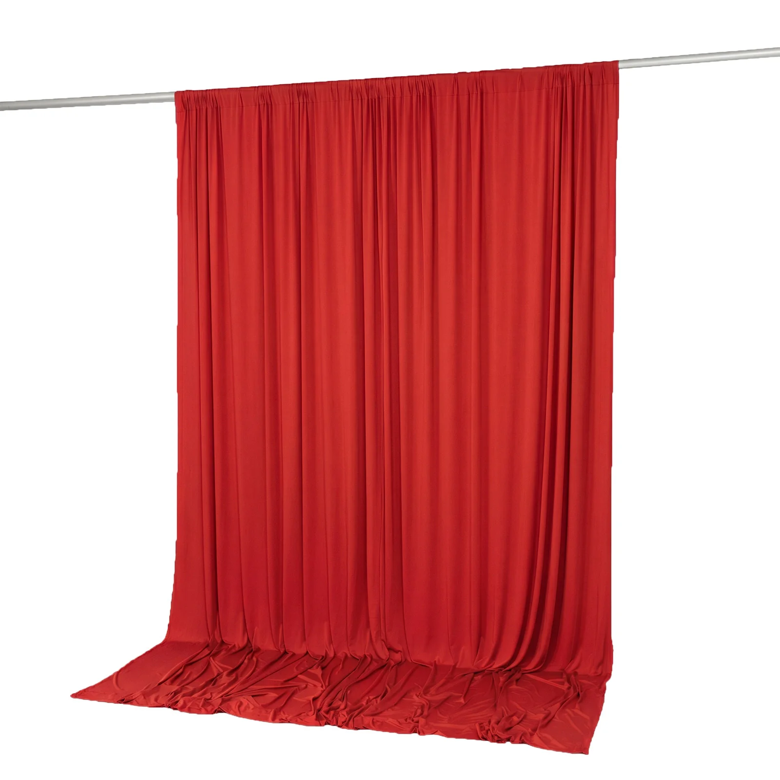 10ft x 10ft Spandex Backdrop Curtain Red, 4-Way Stretch Wrinkle-Free Photo Booth Backdrop with Rod Pockets for Wedding & Events - Image 7