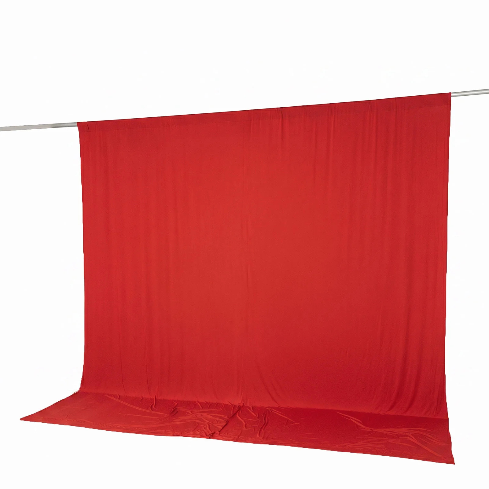 10ft x 10ft Spandex Backdrop Curtain Red, 4-Way Stretch Wrinkle-Free Photo Booth Backdrop with Rod Pockets for Wedding & Events - Image 8