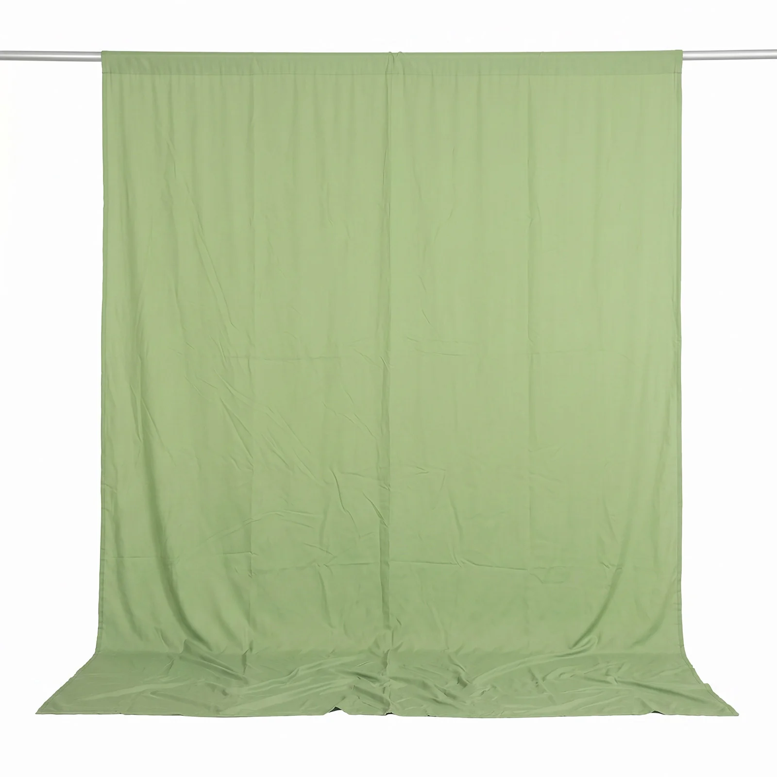 10ft x 10ft Spandex Backdrop Curtain Sage Green, 4-Way Stretch Wrinkle-Free Photo Booth Backdrop with Rod Pockets for Wedding & Events - Image 2