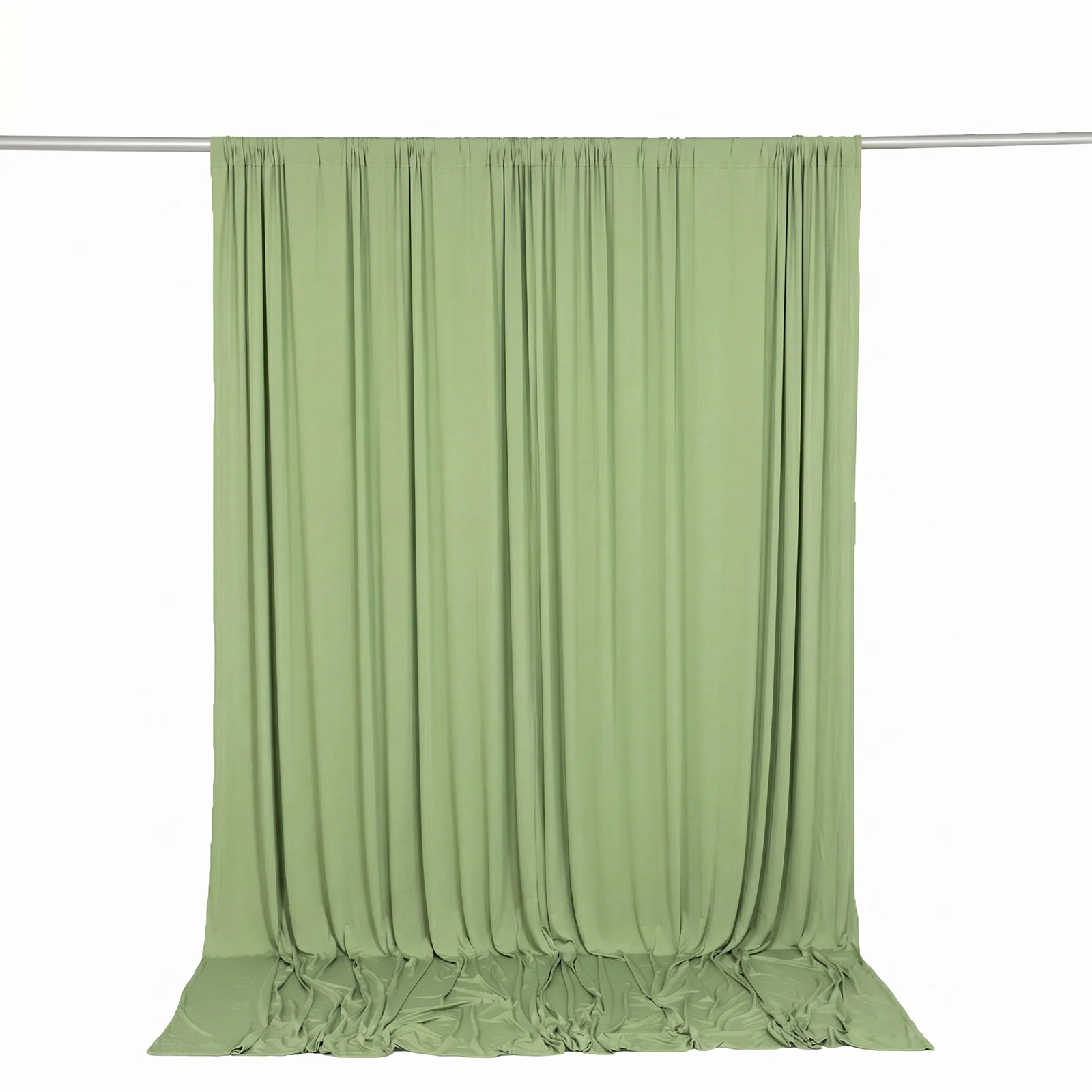 10ft x 10ft Spandex Backdrop Curtain Sage Green, 4-Way Stretch Wrinkle-Free Photo Booth Backdrop with Rod Pockets for Wedding & Events - Image 6