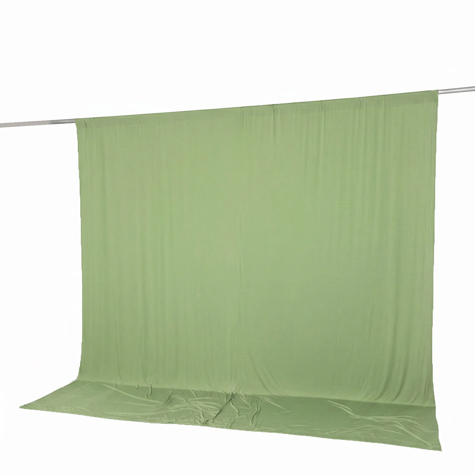 10ft x 10ft Spandex Backdrop Curtain Sage Green, 4-Way Stretch Wrinkle-Free Photo Booth Backdrop with Rod Pockets for Wedding & Events - Image 8