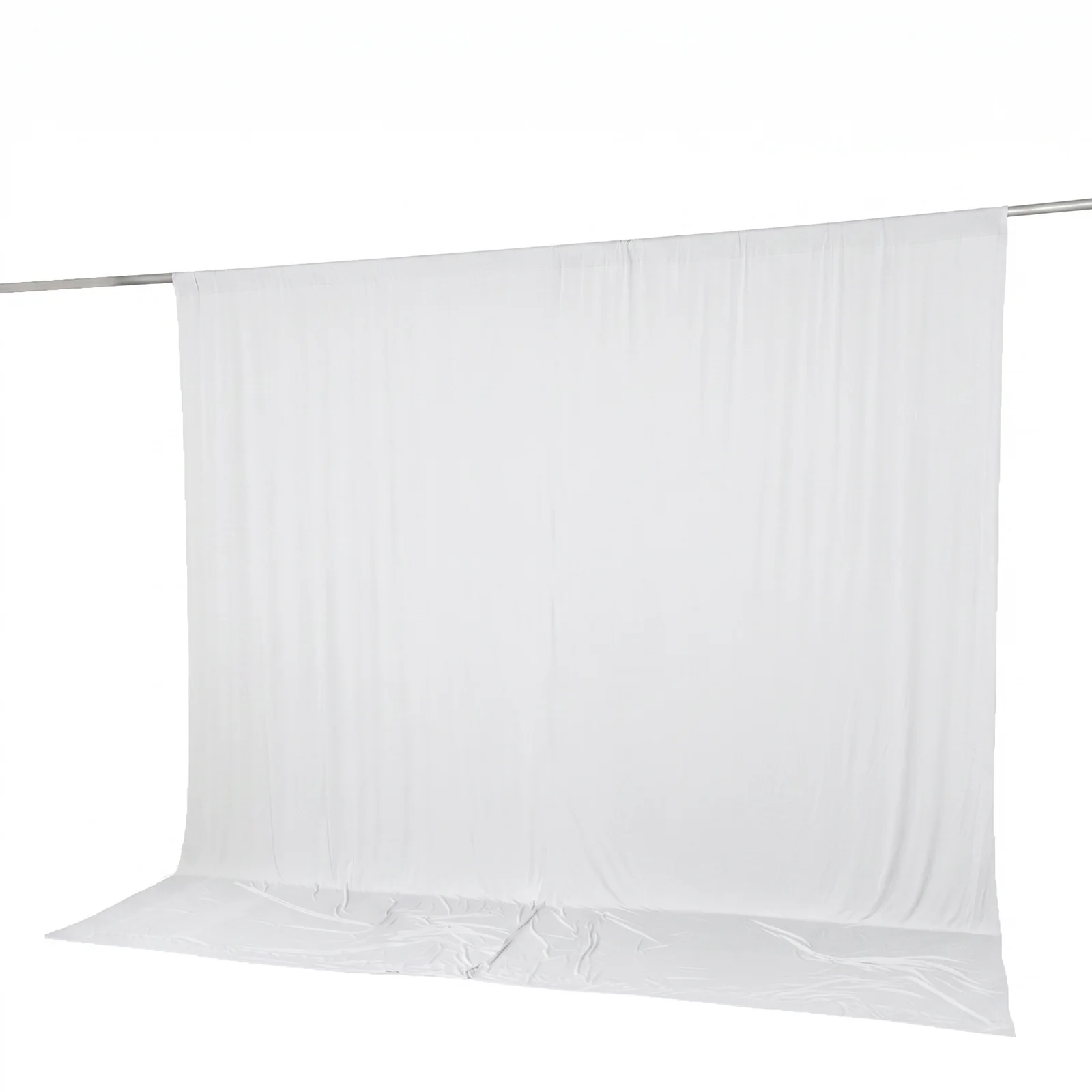 10ft x 10ft Spandex Backdrop Curtain White, 4-Way Stretch Wrinkle-Free Photo Booth Backdrop with Rod Pockets for Wedding & Events - Image 8