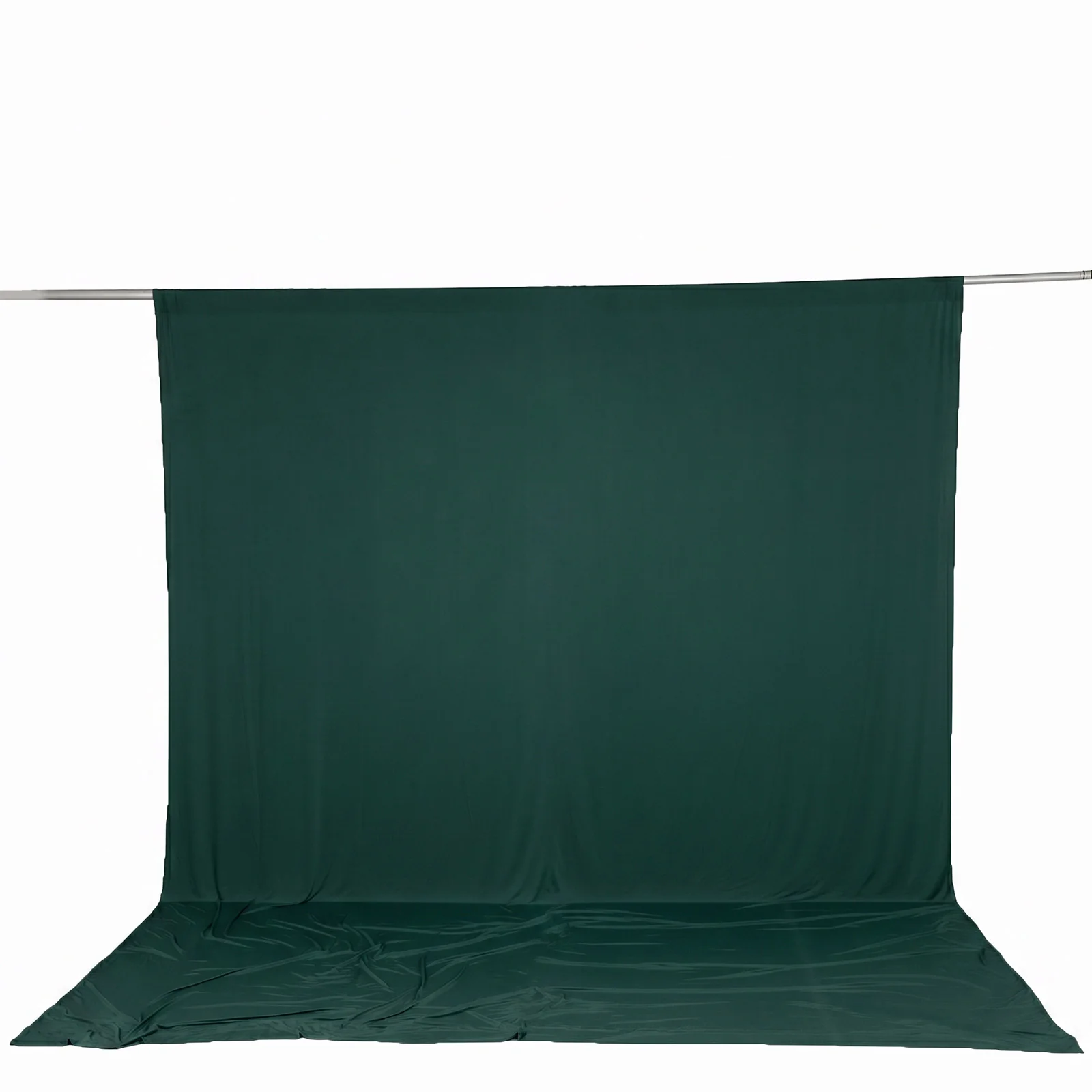 10ft x 12ft Spandex Backdrop Curtain Hunter Emerald Green, 4-Way Stretch Wrinkle-Free Photo Booth Backdrop with Rod Pockets for Wedding & Events - Image 2