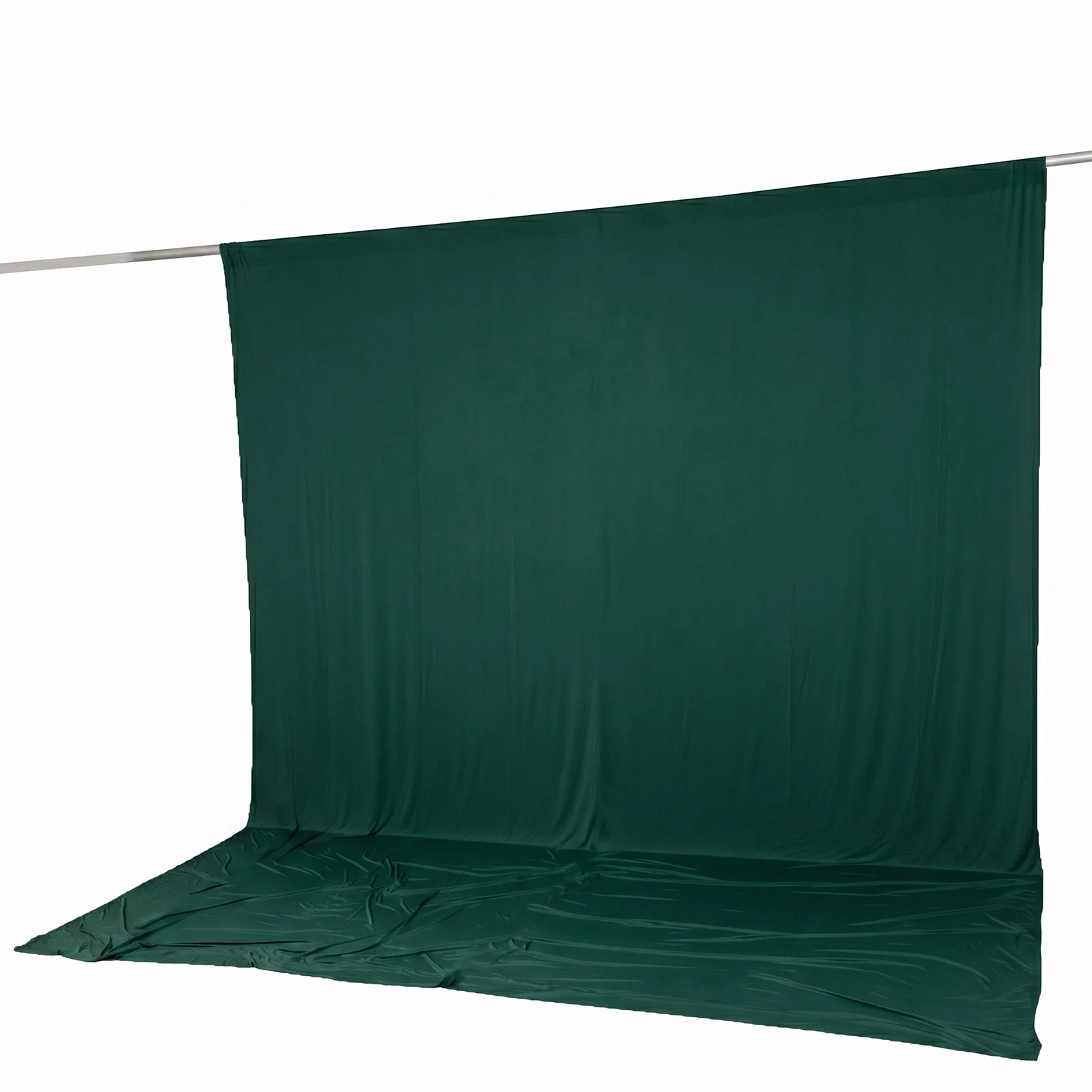 10ft x 12ft Spandex Backdrop Curtain Hunter Emerald Green, 4-Way Stretch Wrinkle-Free Photo Booth Backdrop with Rod Pockets for Wedding & Events - Image 6