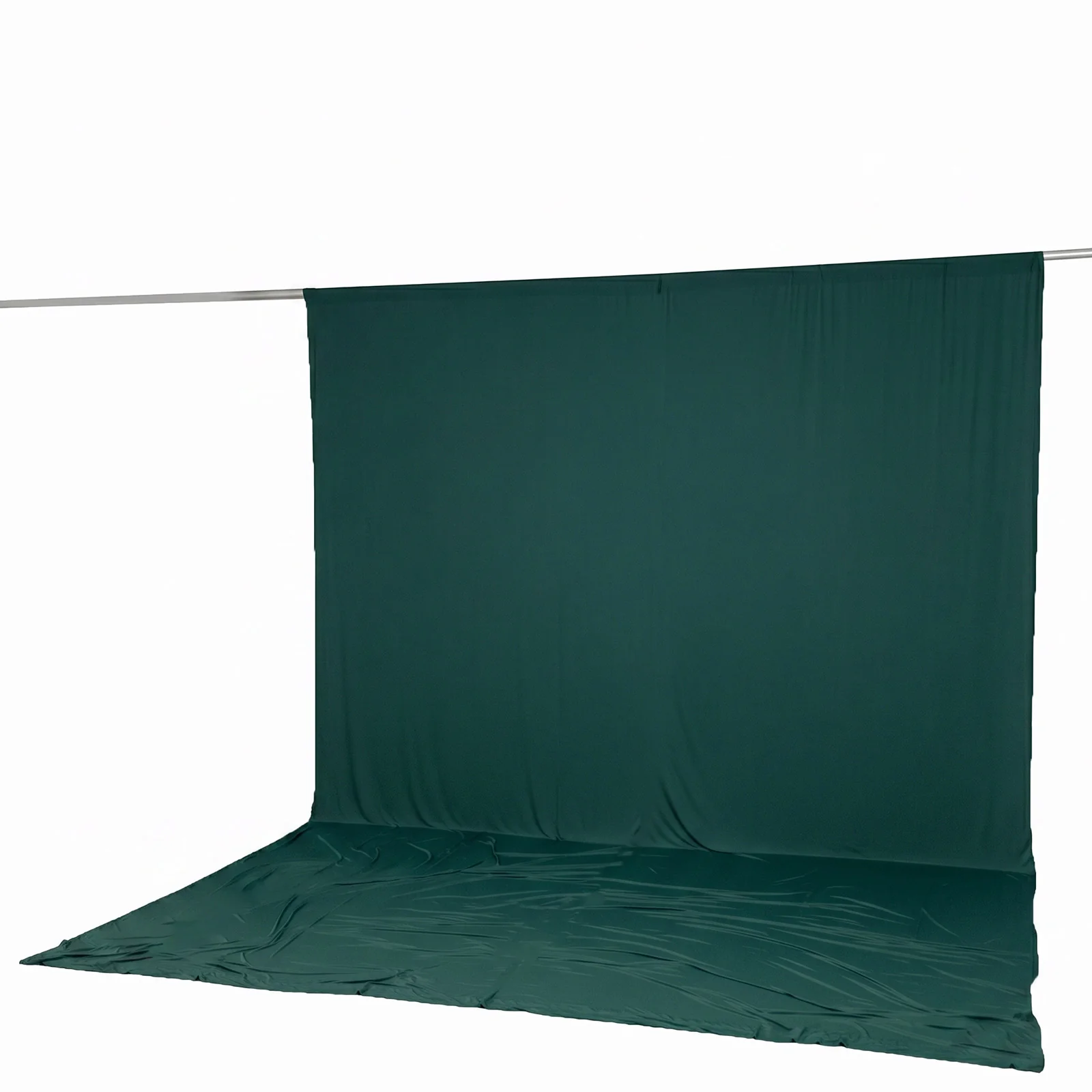 10ft x 14ft Spandex Backdrop Curtain Hunter Emerald Green, 4-Way Stretch Wrinkle-Free Photo Booth Backdrop with Rod Pockets for Wedding & Events - Image 6
