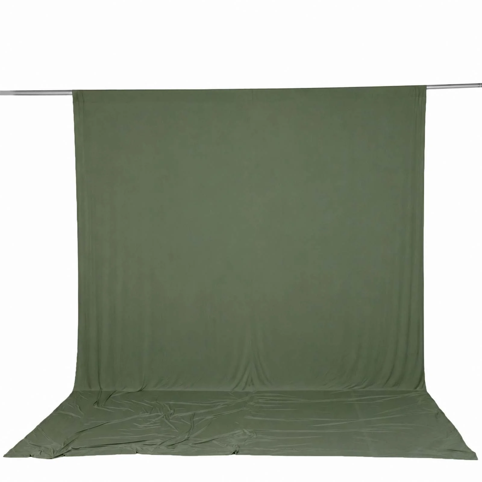 10ft x 12ft Spandex Backdrop Curtain Dusty Sage Green, 4-Way Stretch Wrinkle-Free Photo Booth Backdrop with Rod Pockets for Wedding & Events - Image 2