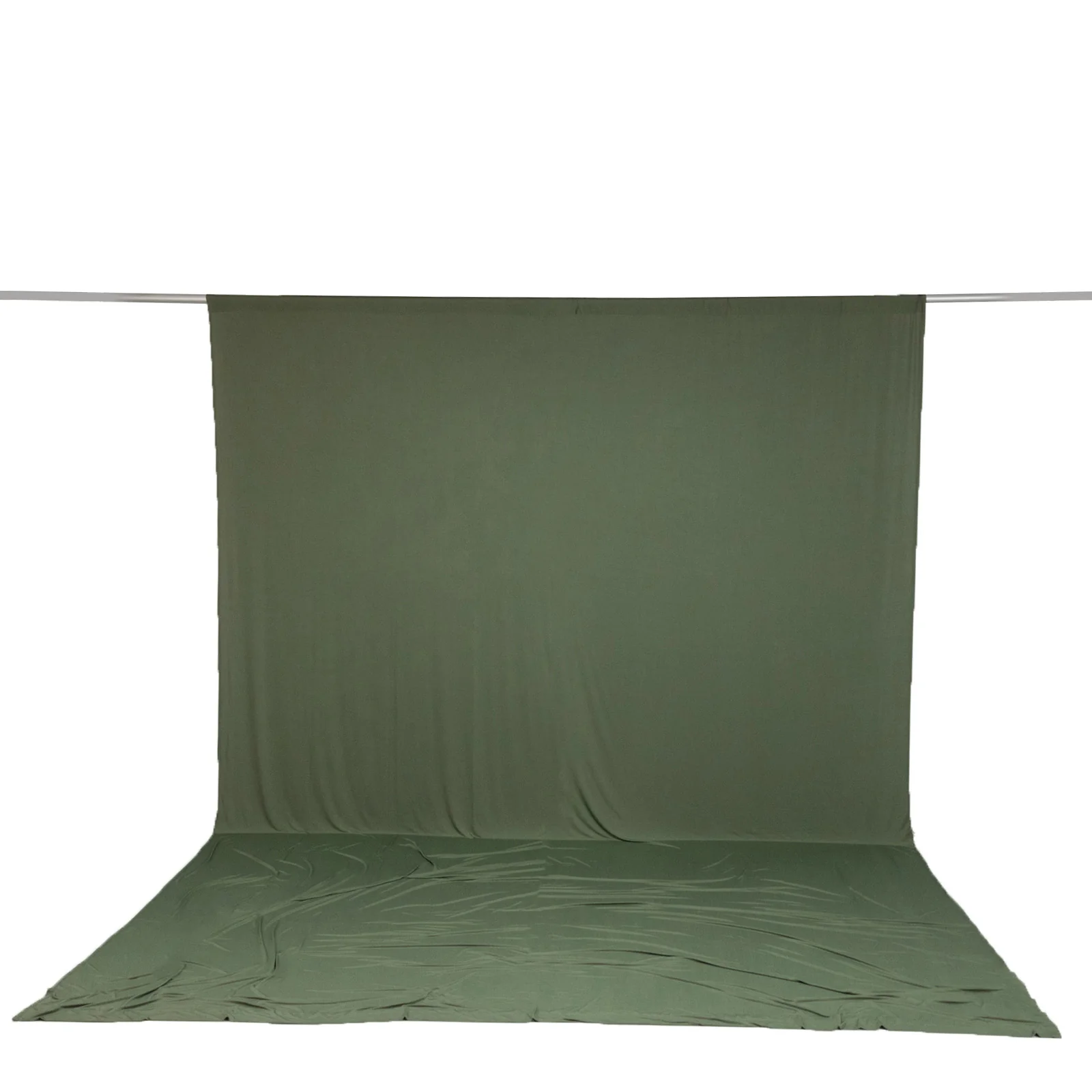 10ft x 14ft Spandex Backdrop Curtain Dusty Sage Green, 4-Way Stretch Wrinkle-Free Photo Booth Backdrop with Rod Pockets for Wedding & Events - Image 2