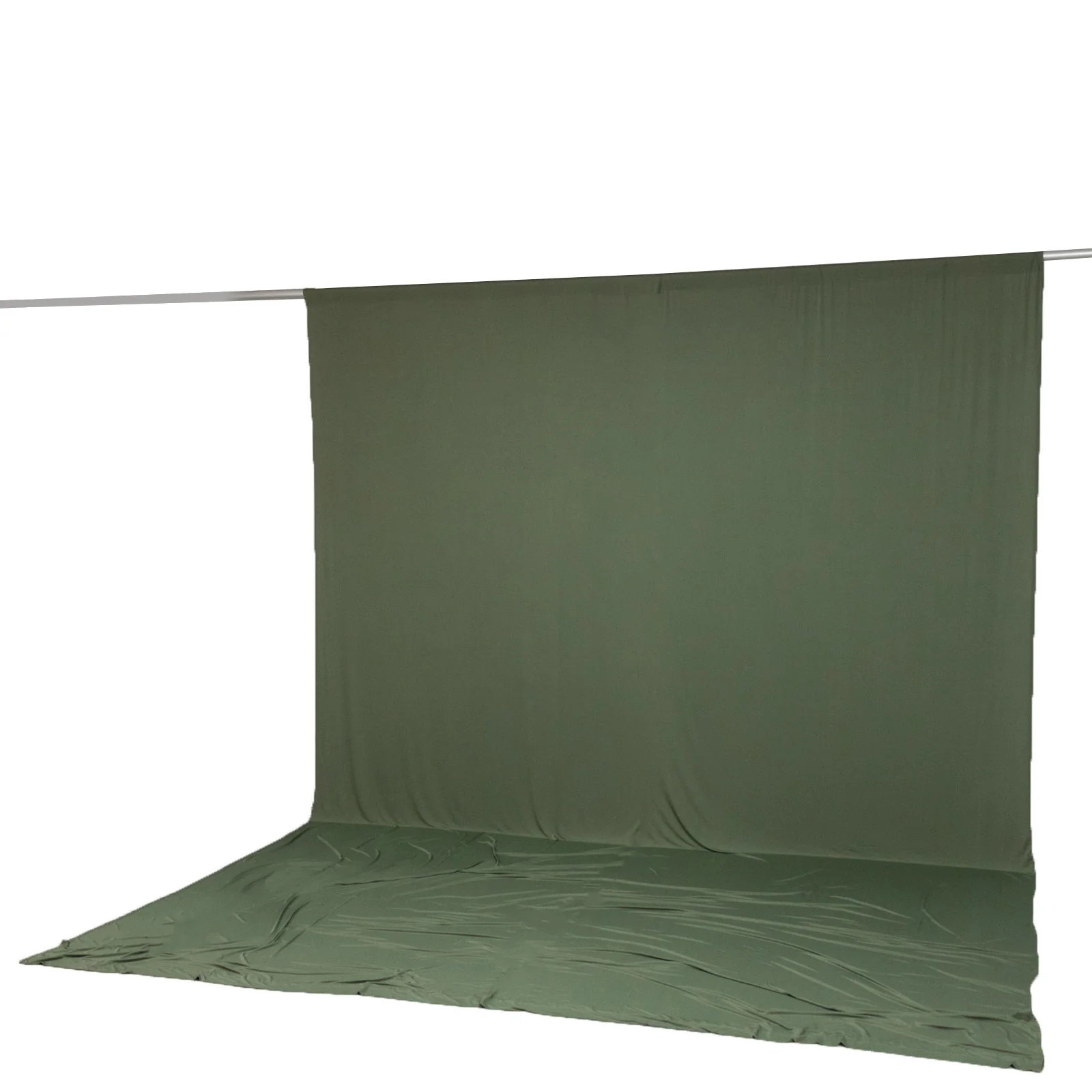 10ft x 14ft Spandex Backdrop Curtain Dusty Sage Green, 4-Way Stretch Wrinkle-Free Photo Booth Backdrop with Rod Pockets for Wedding & Events - Image 6