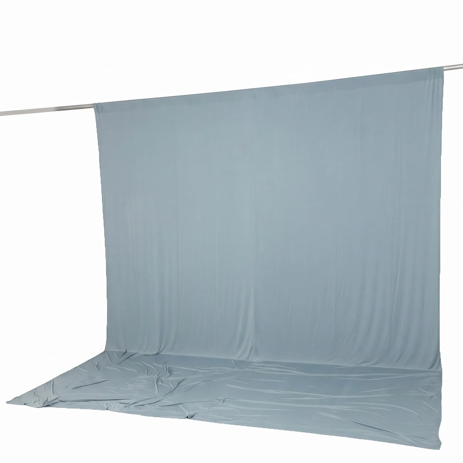 10ft x 12ft Spandex Backdrop Curtain Dusty Blue, 4-Way Stretch Wrinkle-Free Photo Booth Backdrop with Rod Pockets for Wedding & Events - Image 6