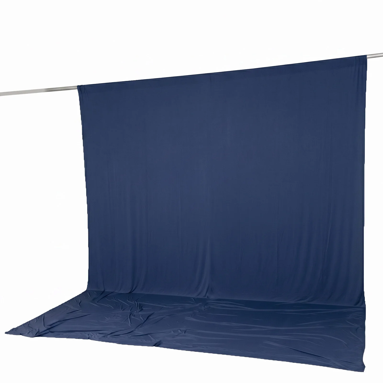10ft x 12ft Spandex Backdrop Curtain Navy Blue, 4-Way Stretch Wrinkle-Free Photo Booth Backdrop with Rod Pockets for Wedding & Events - Image 6